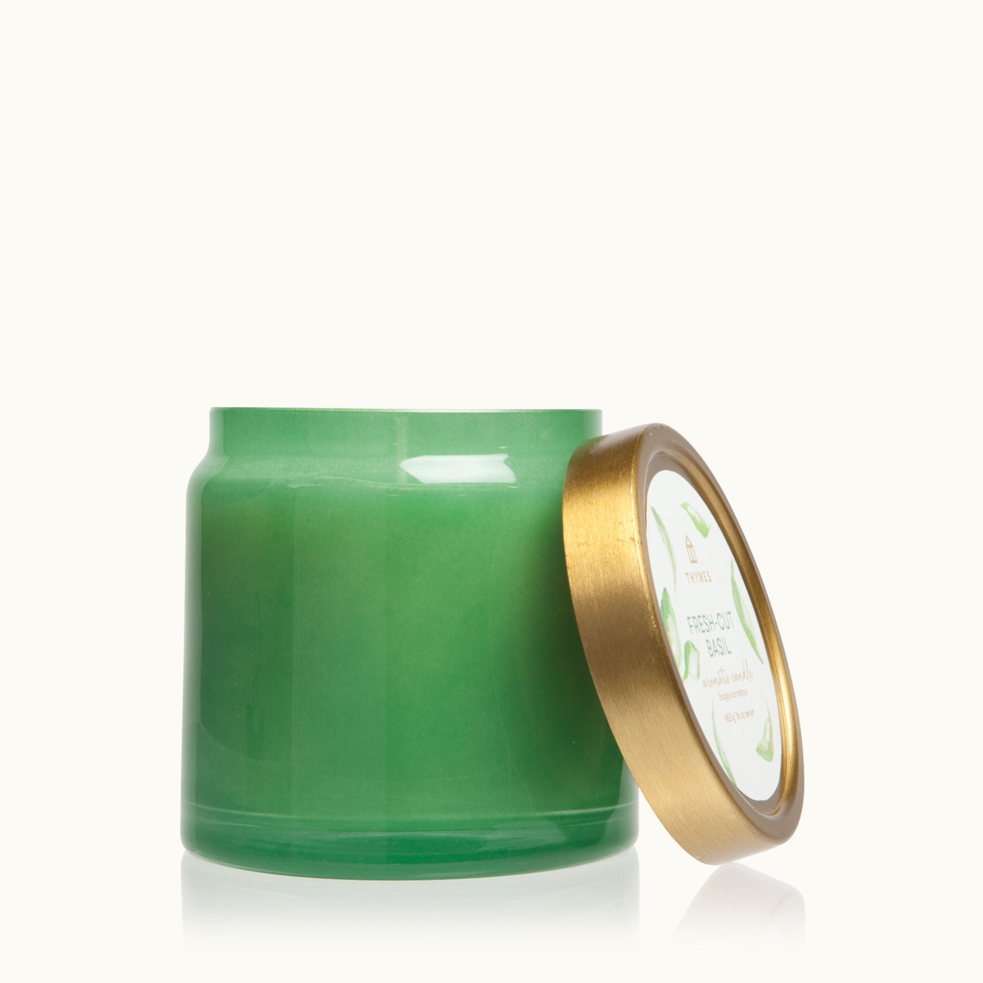 Fresh-Cut Basil Statement Poured Candle - Thymes