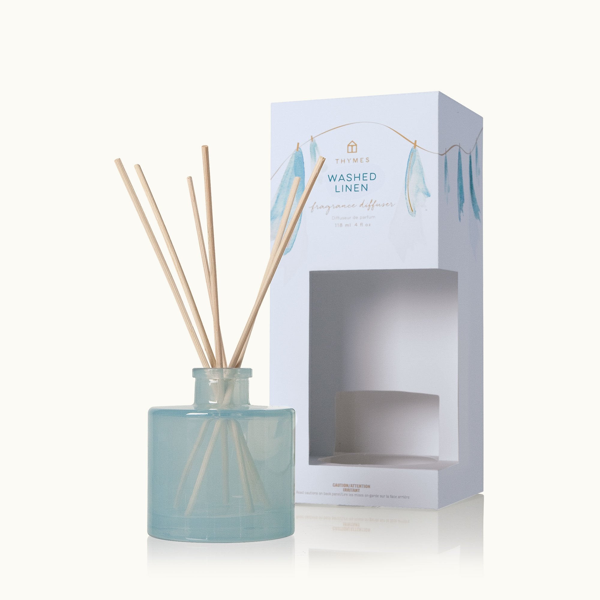 Washed Linen Petite Reed Diffuser - Thymes