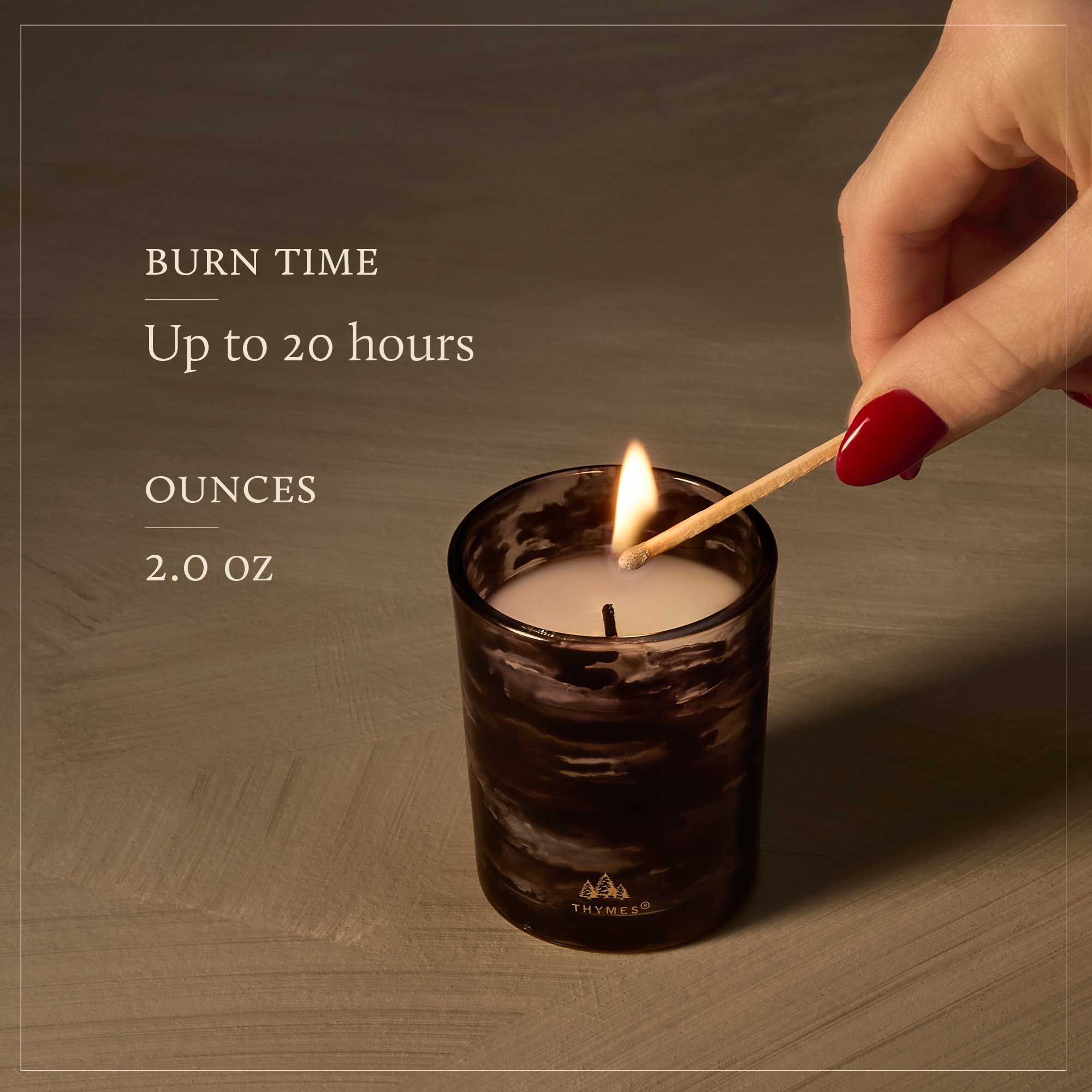 Noir Woods Votive Candle - Thymes