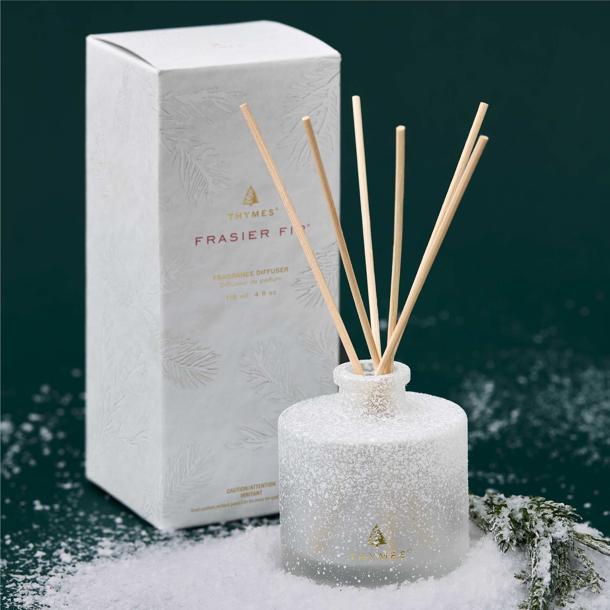 Frasier Fir? Flocked Petite Reed Diffuser - Thymes