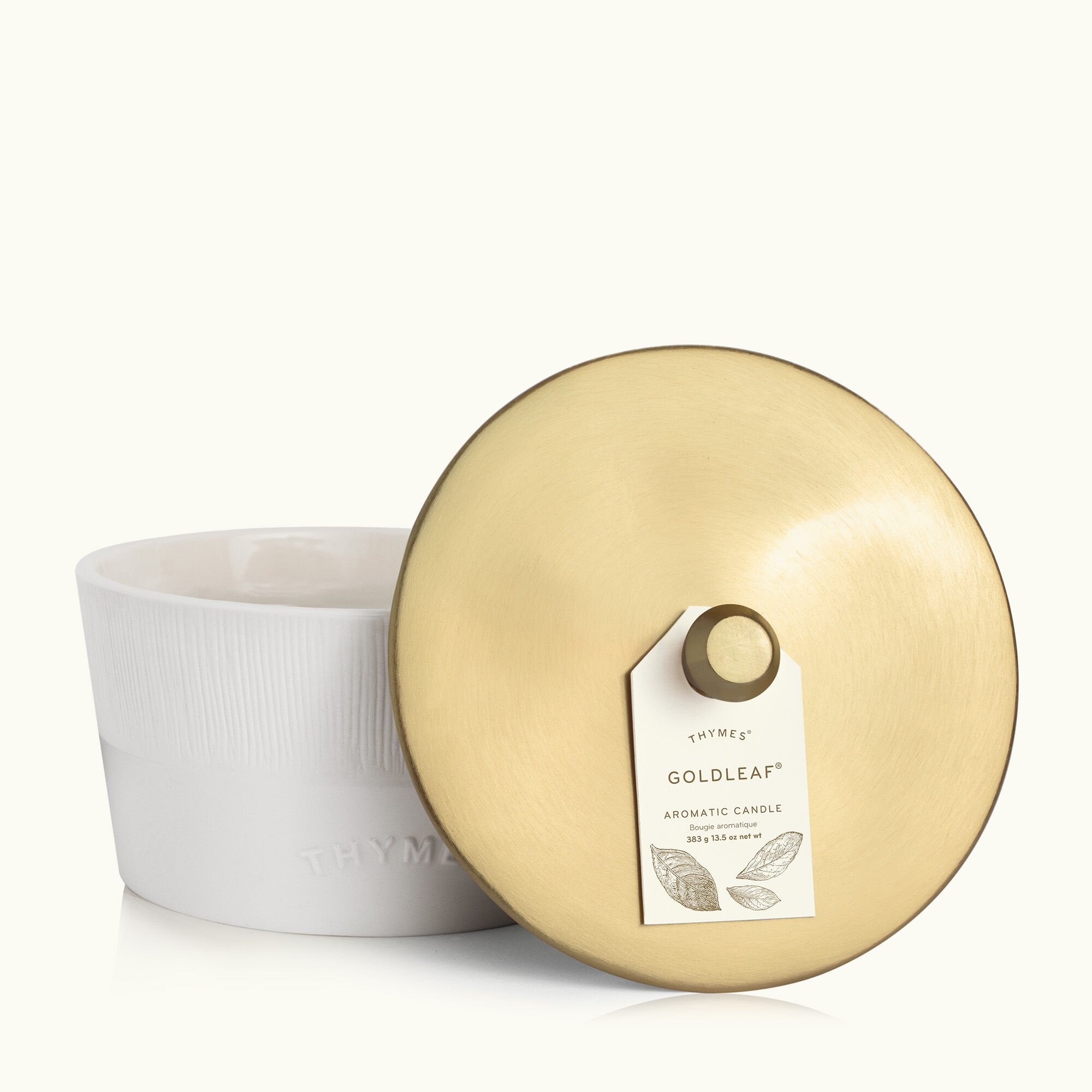 Goldleaf Statement 3-Wick Candle - Thymes