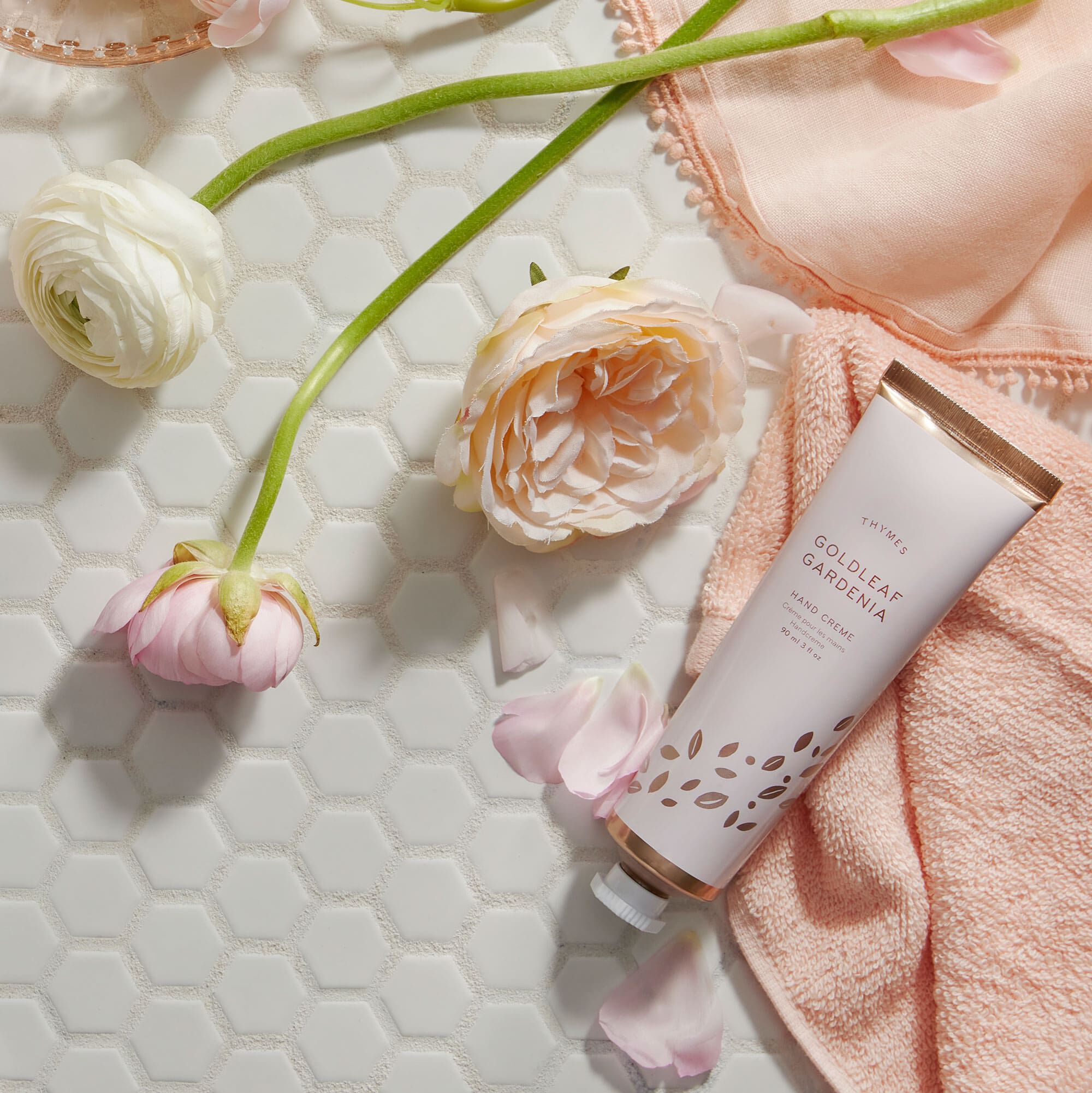 Goldleaf Gardenia Hand Cream - Thymes