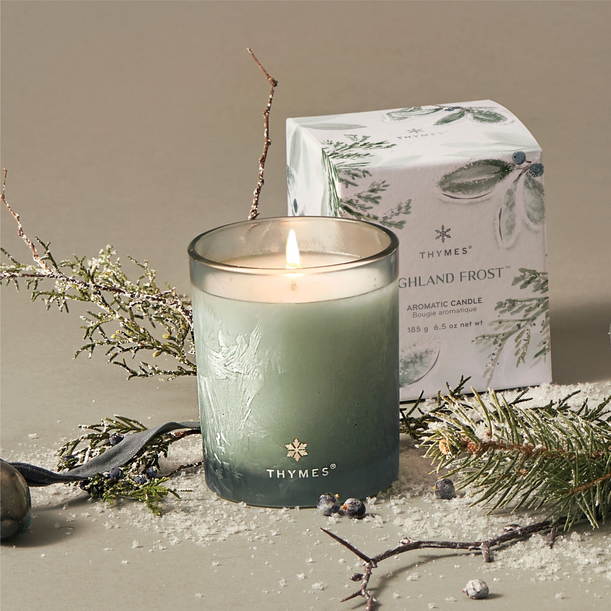 Highland Frost Boxed Candle - Thymes