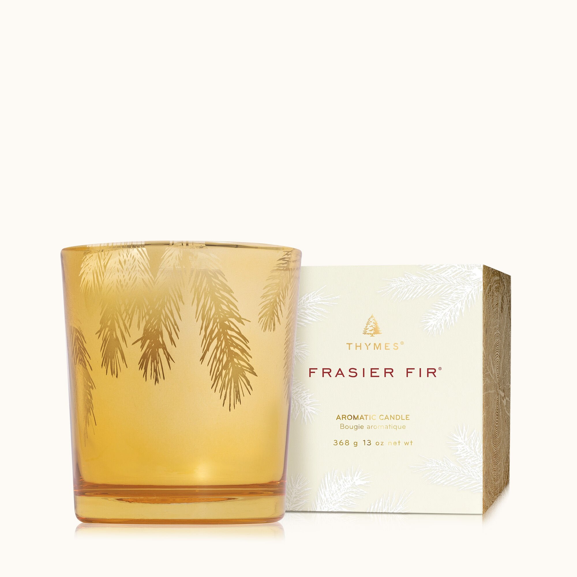 Frasier Fir? Gilded 13 oz Poured Candle - Thymes