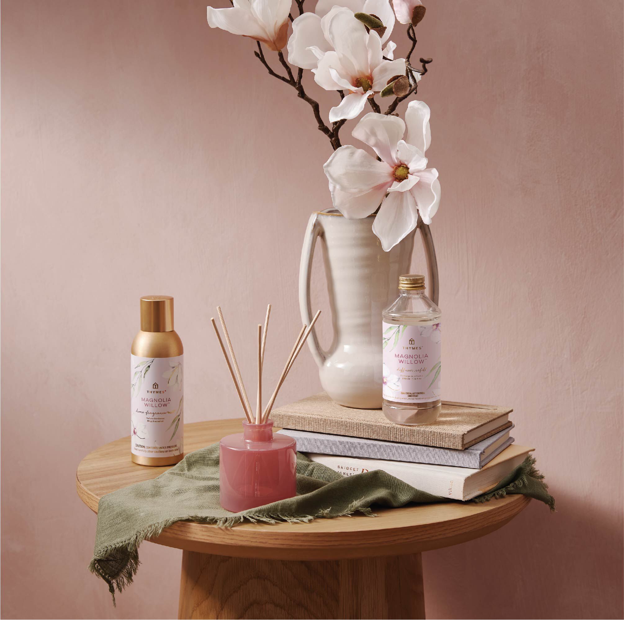 Magnolia Willow Petite Reed Diffuser - Thymes