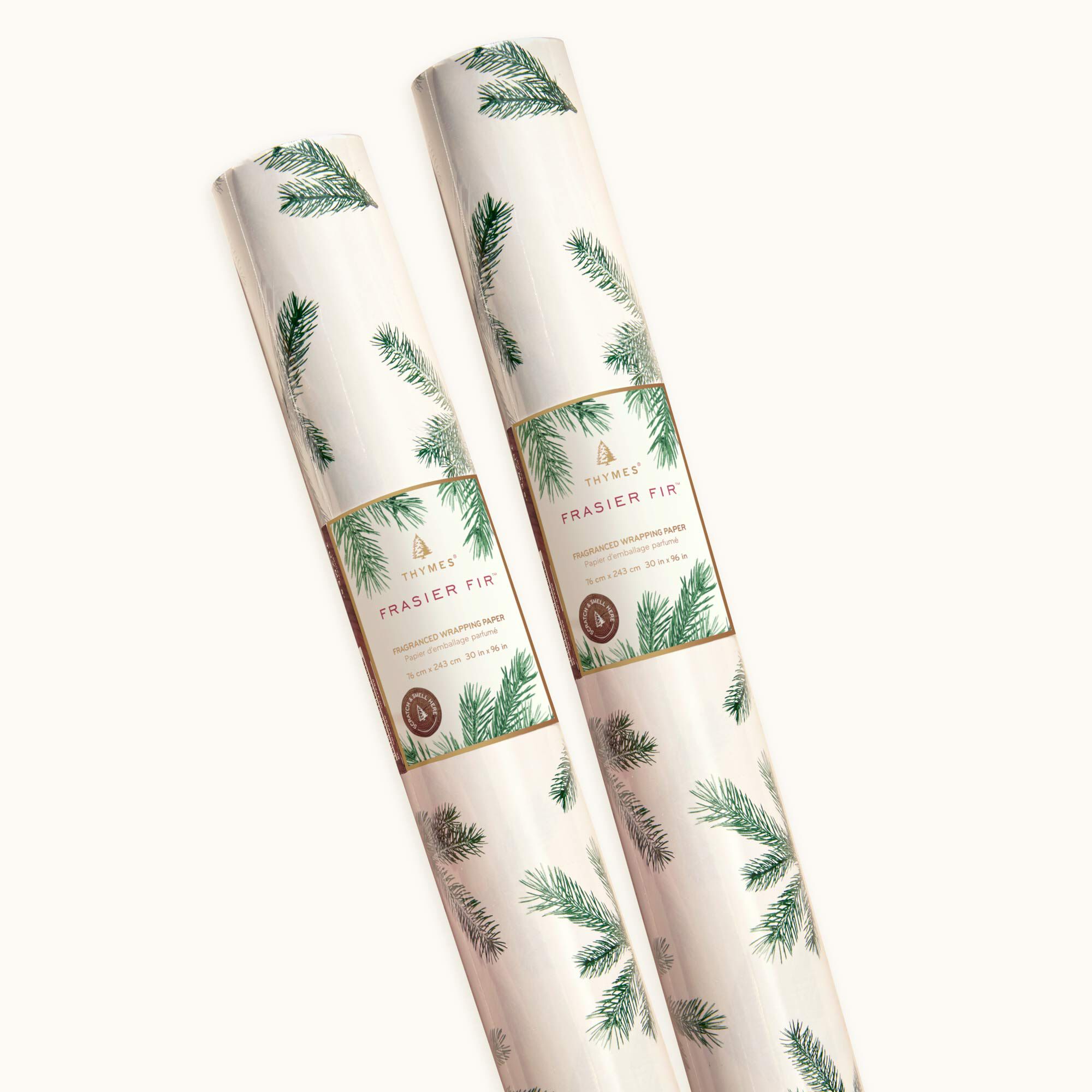 Frasier Fir® Fragranced Wrapping Paper. 2 pack - Thymes