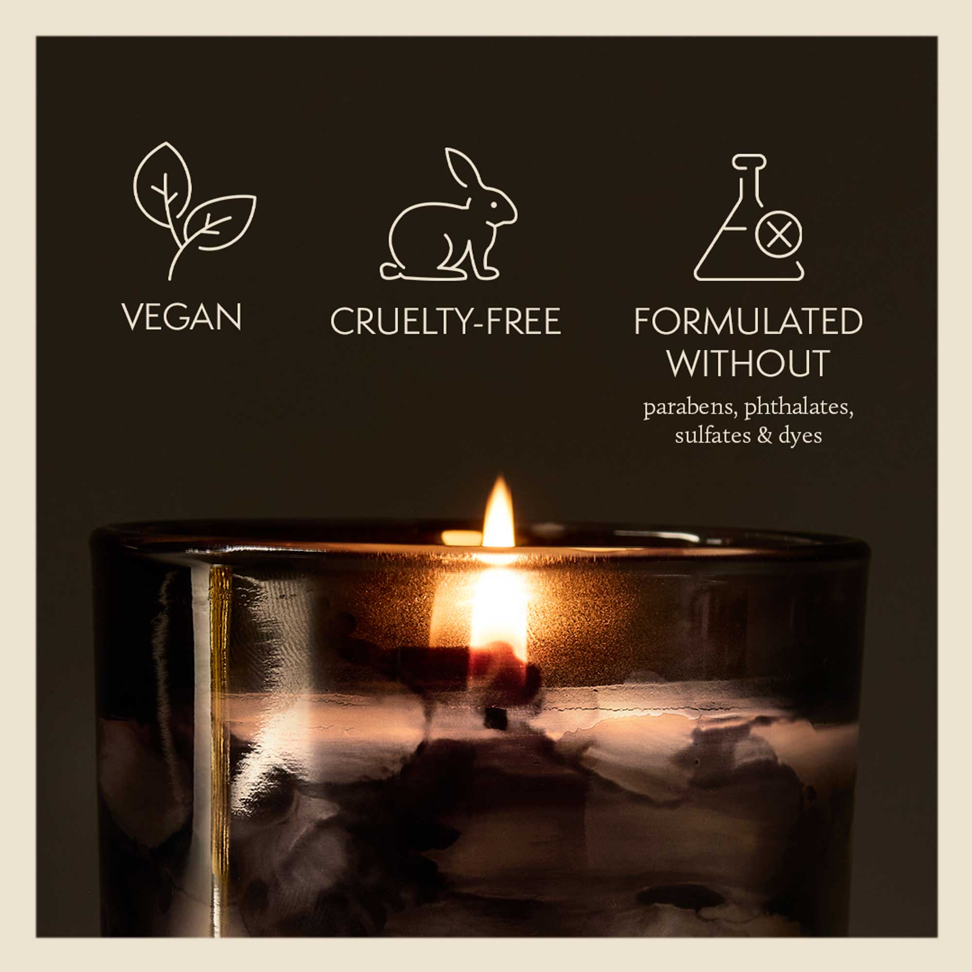 Noir Woods 6.5 oz Poured Candle - Thymes