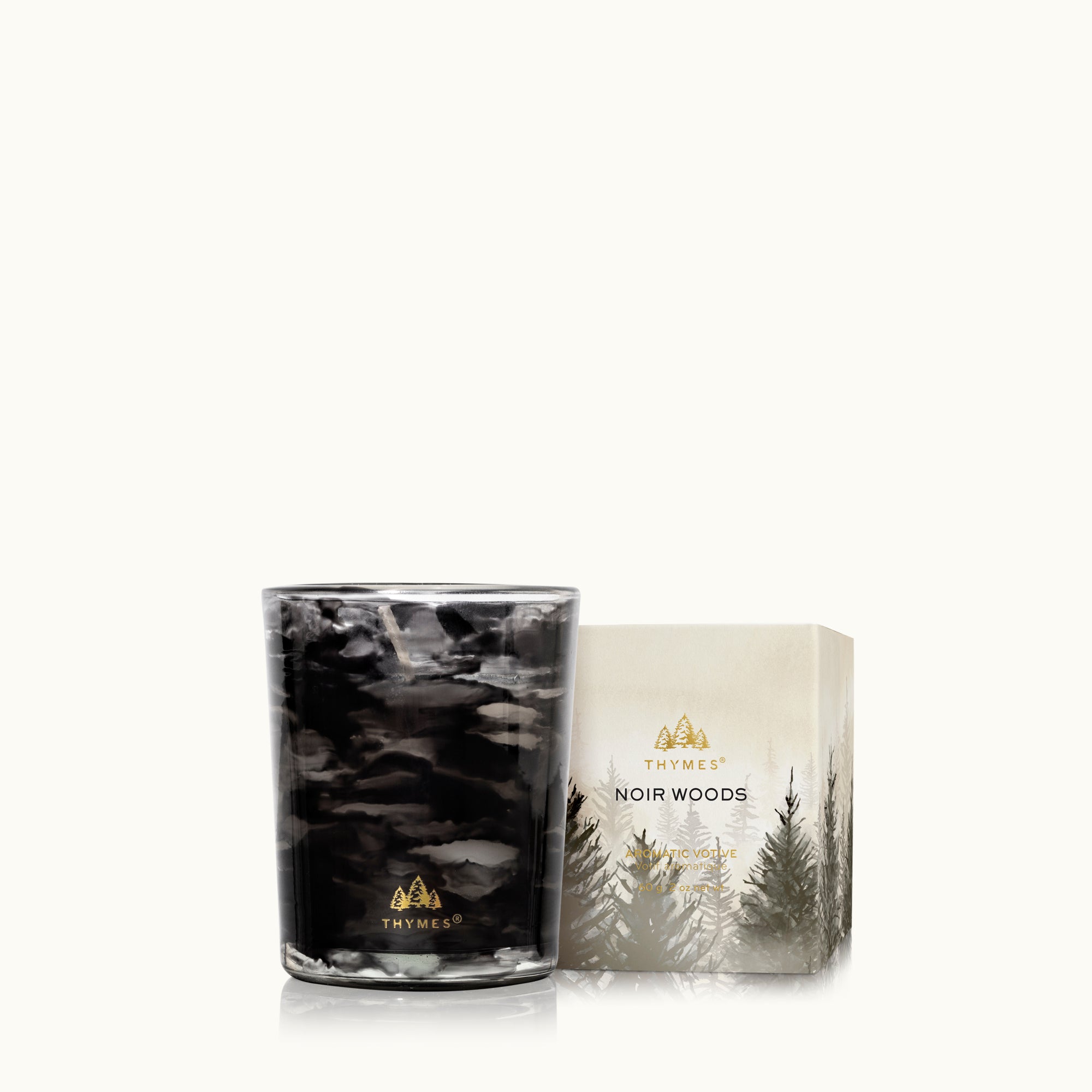 Noir Woods Votive Candle - Thymes