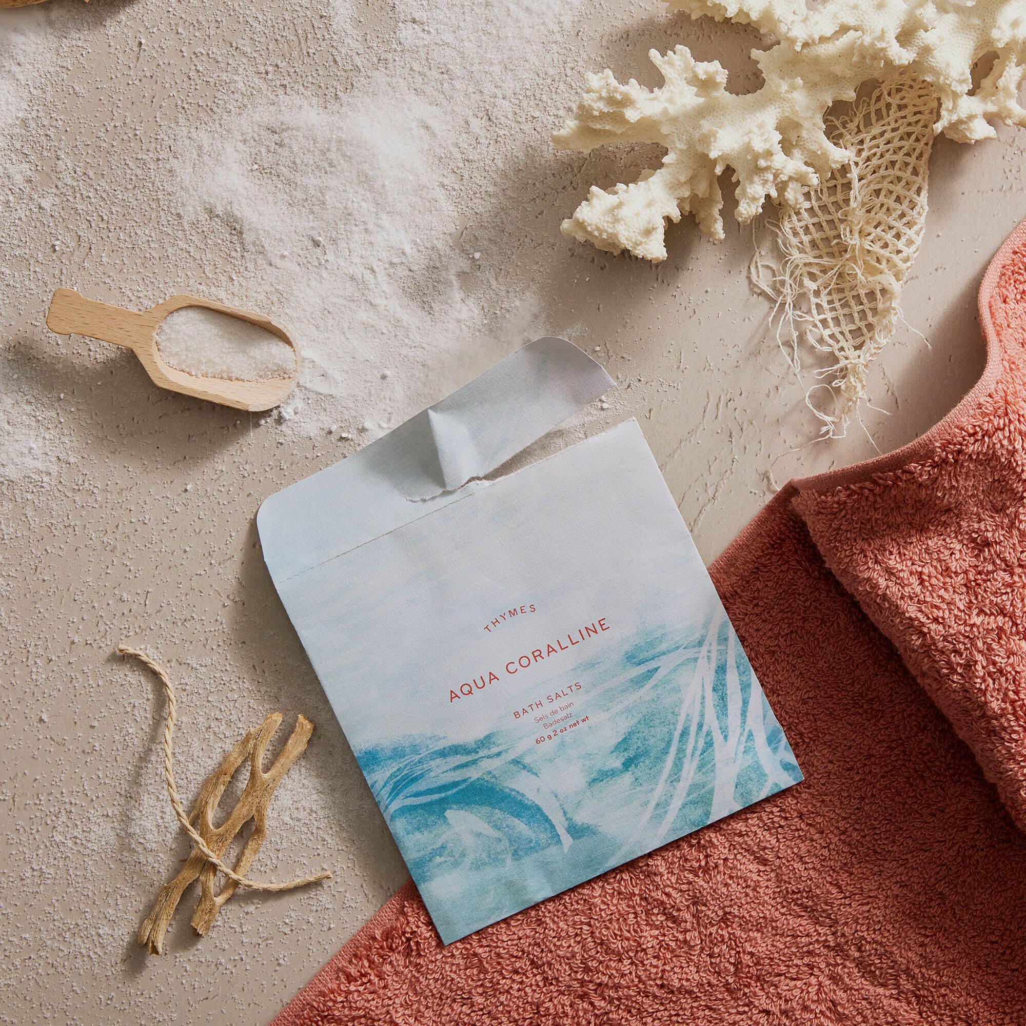 Aqua Coralline Bath Salts Envelope - Thymes