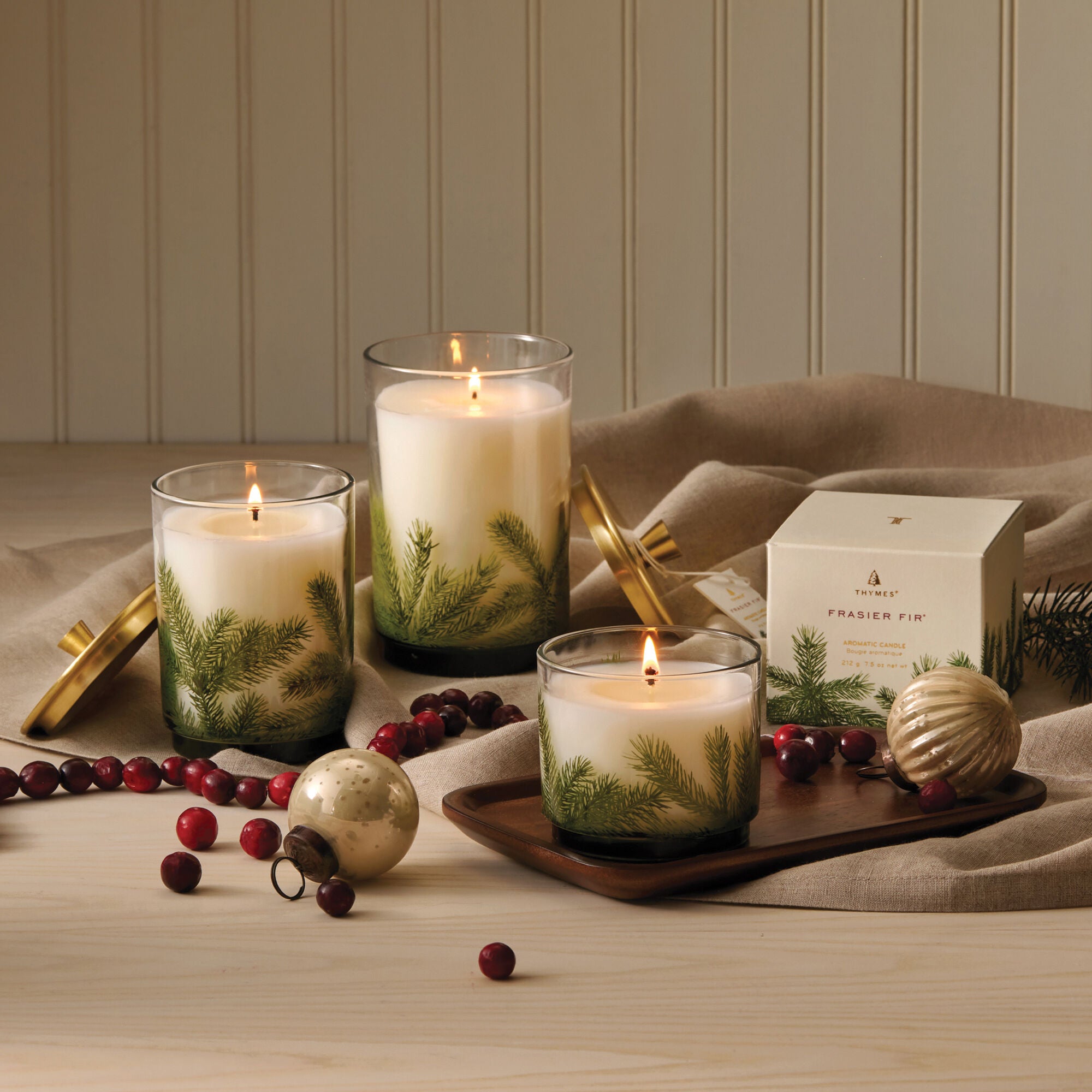 Frasier Fir? Heritage Large Pine Needle Luminary - Thymes