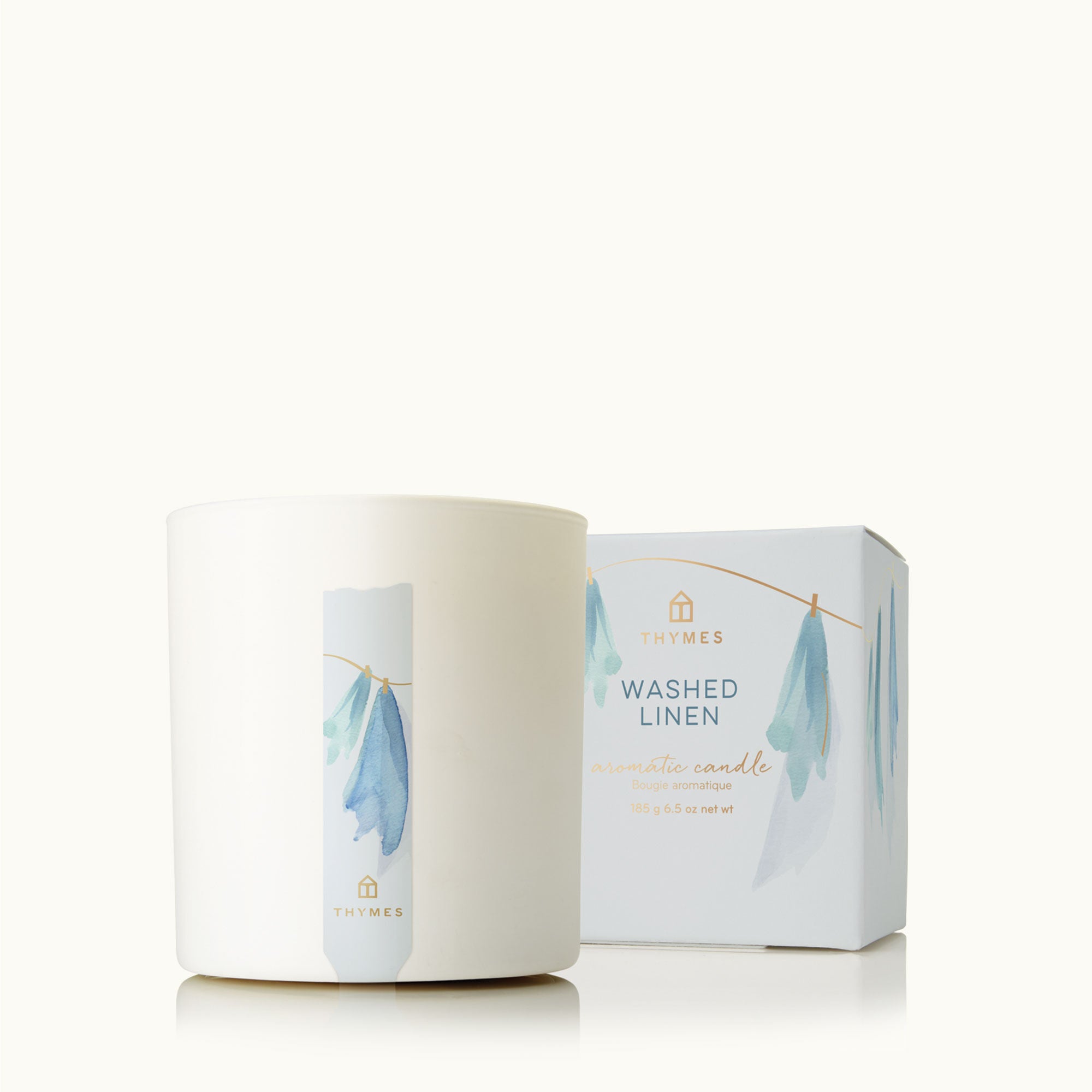 Washed Linen Poured Candle - Thymes