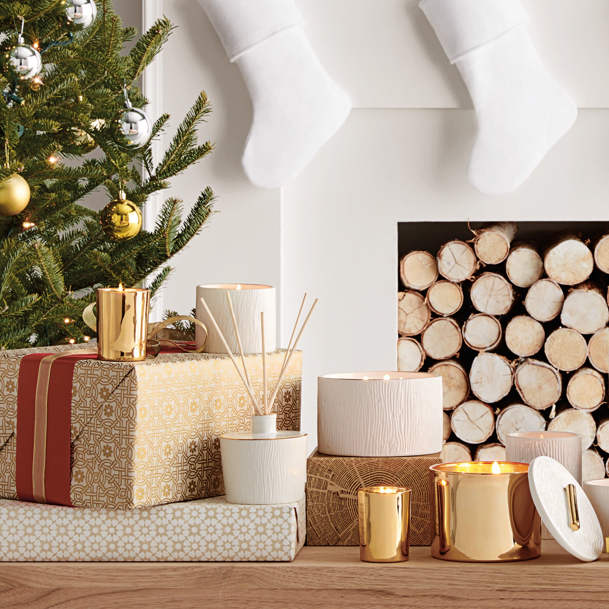 Frasier Fir? Gilded Candle Bundle - Thymes