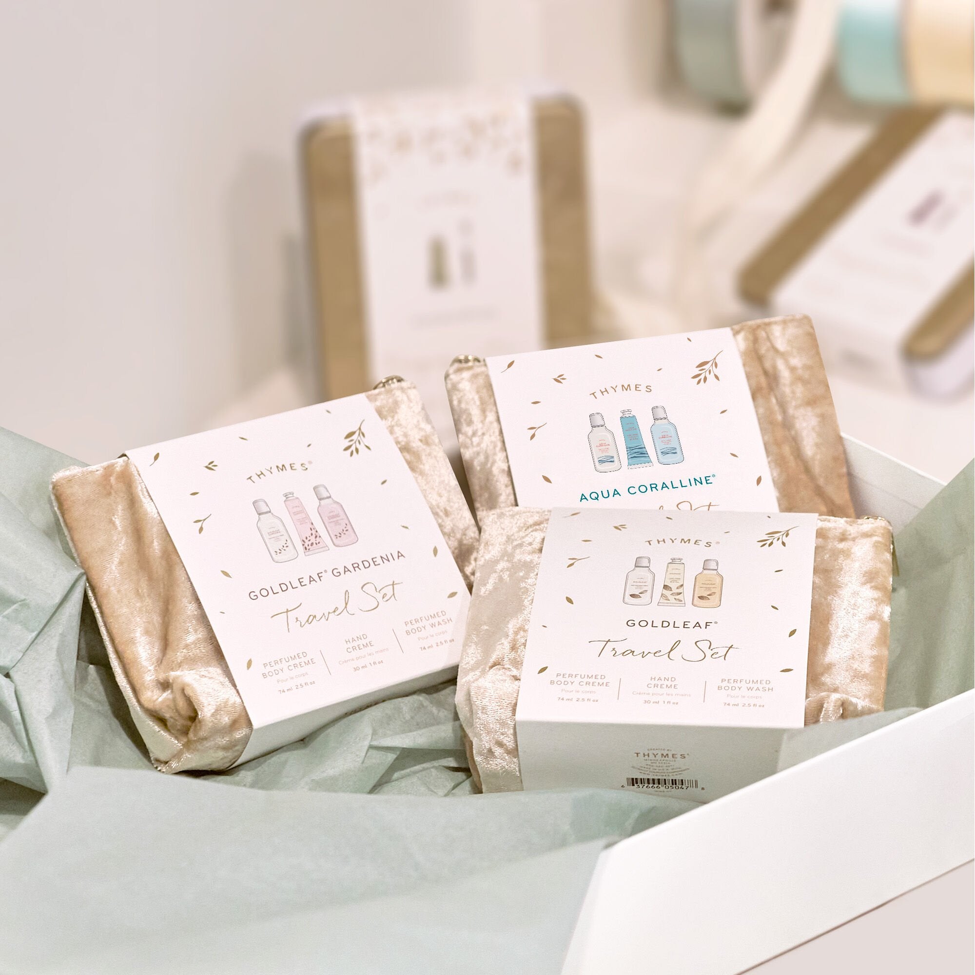 Goldleaf Travel Set with Beauty Bag - Thymes