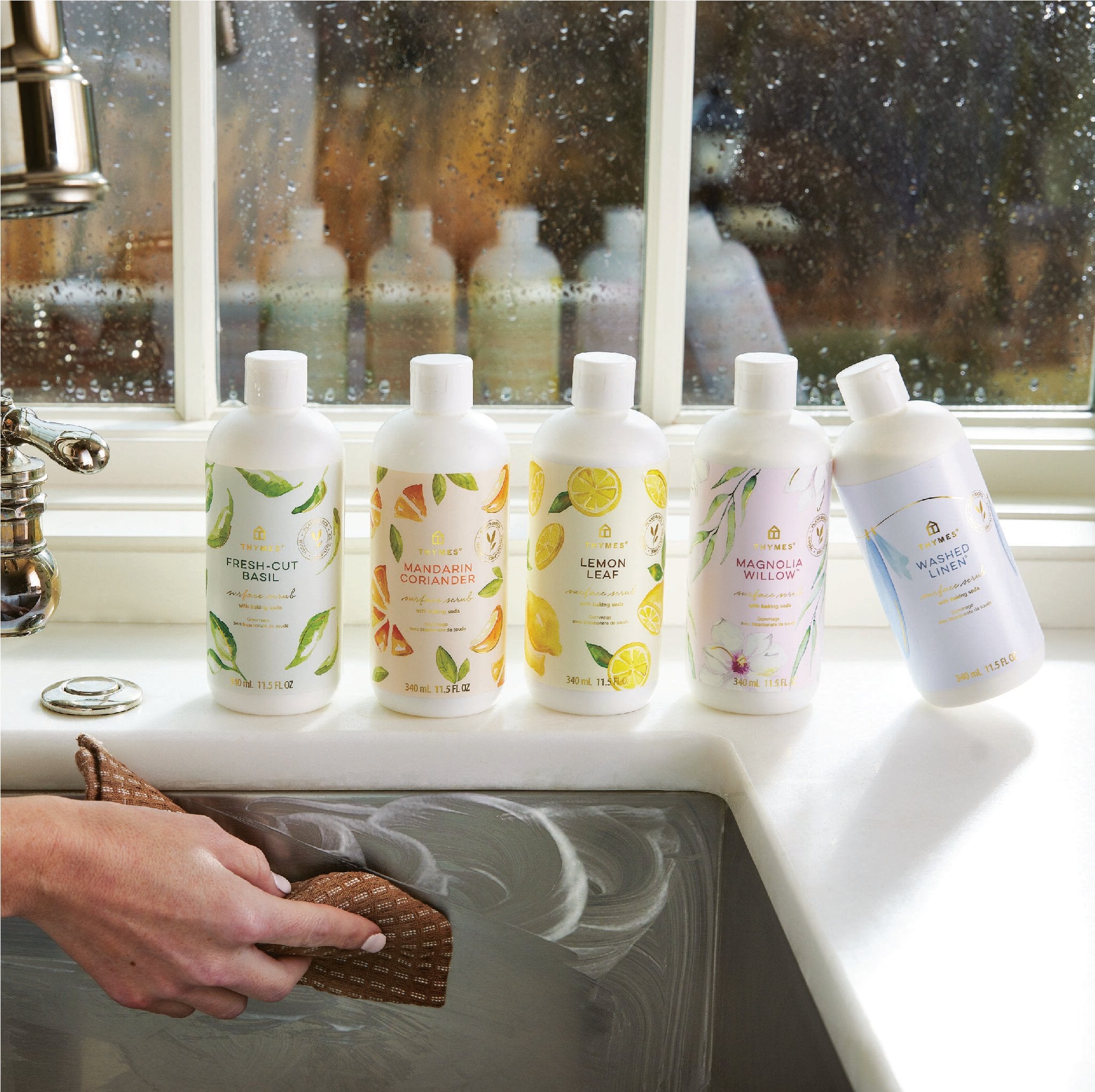 Washed Linen Surface Scrub - Thymes