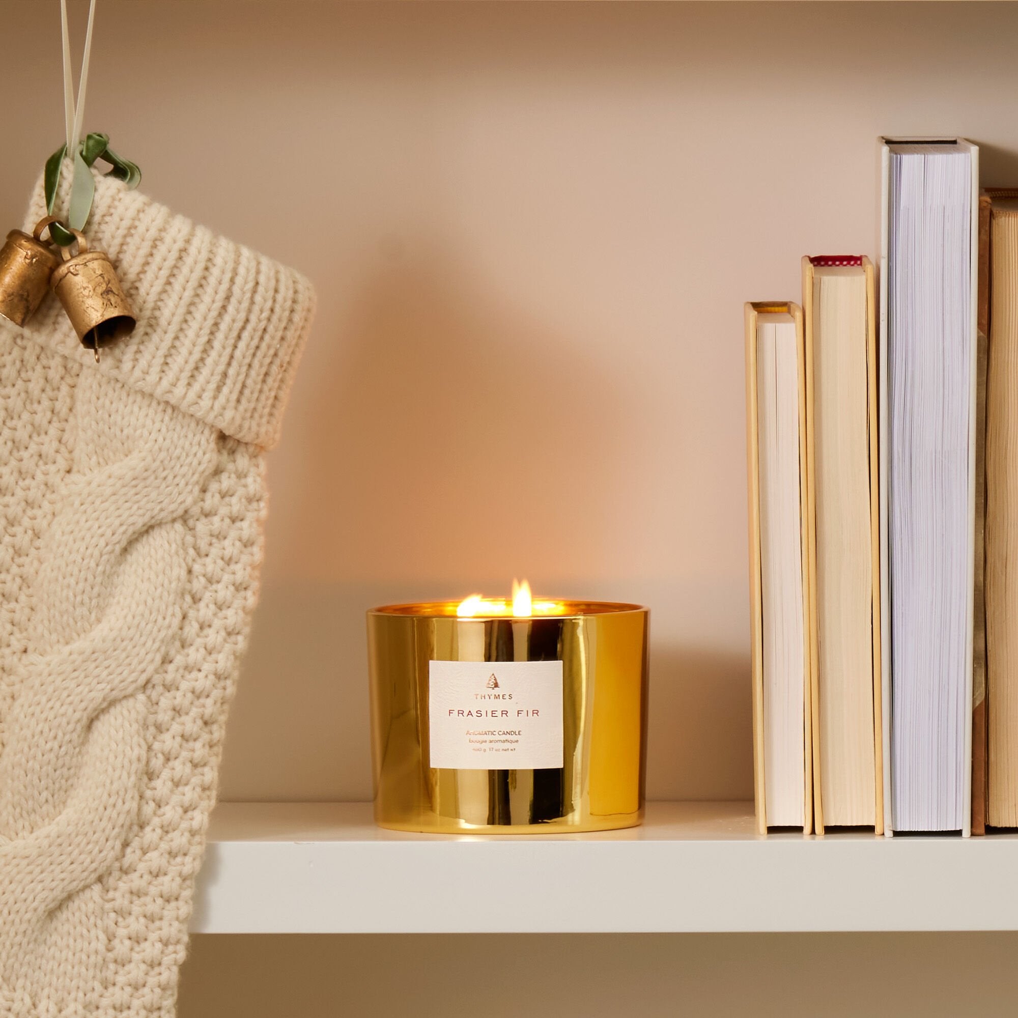 Frasier Fir? Gold 3-Wick Candle - Thymes