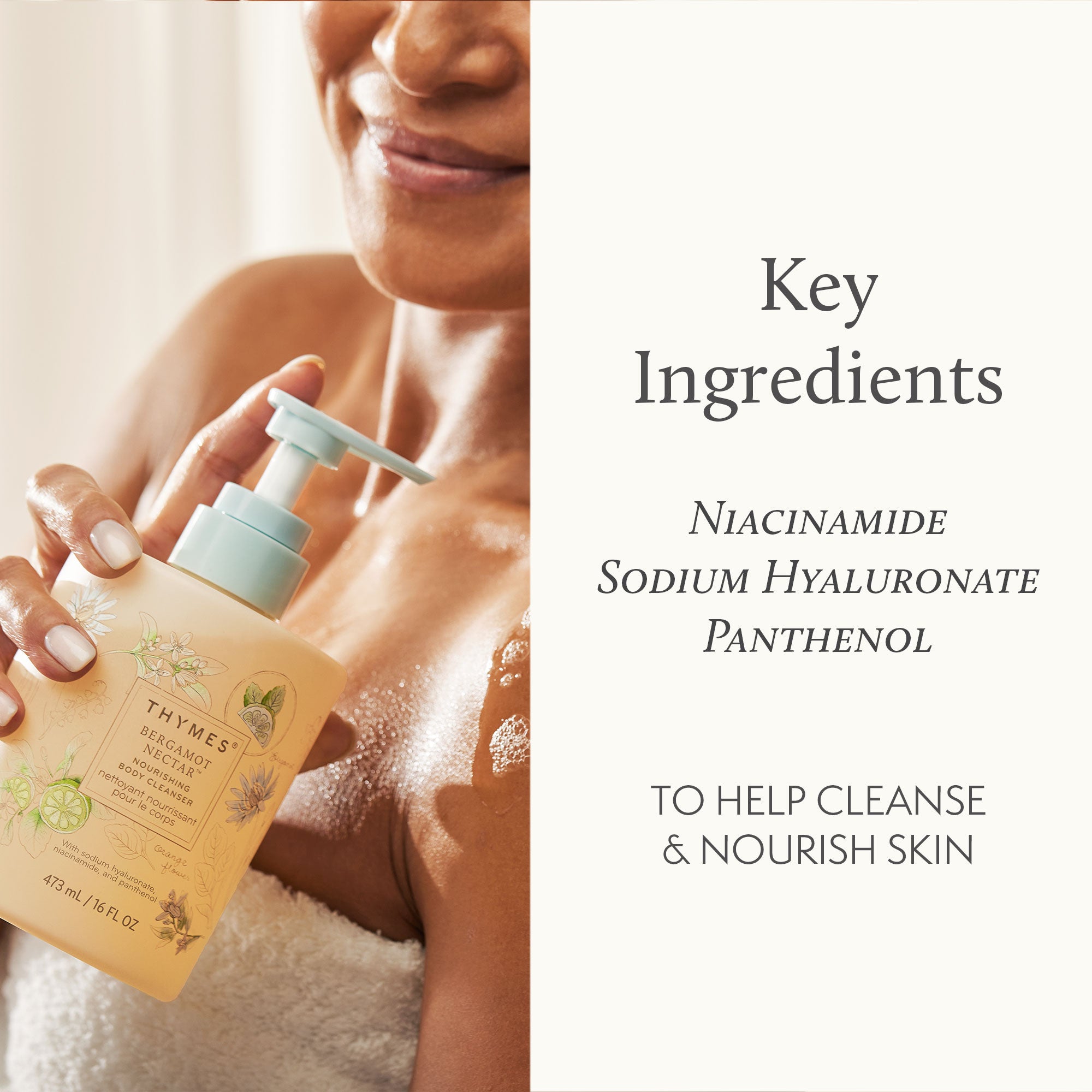Bergamot Nectar Nourishing Body Cleanser - Thymes