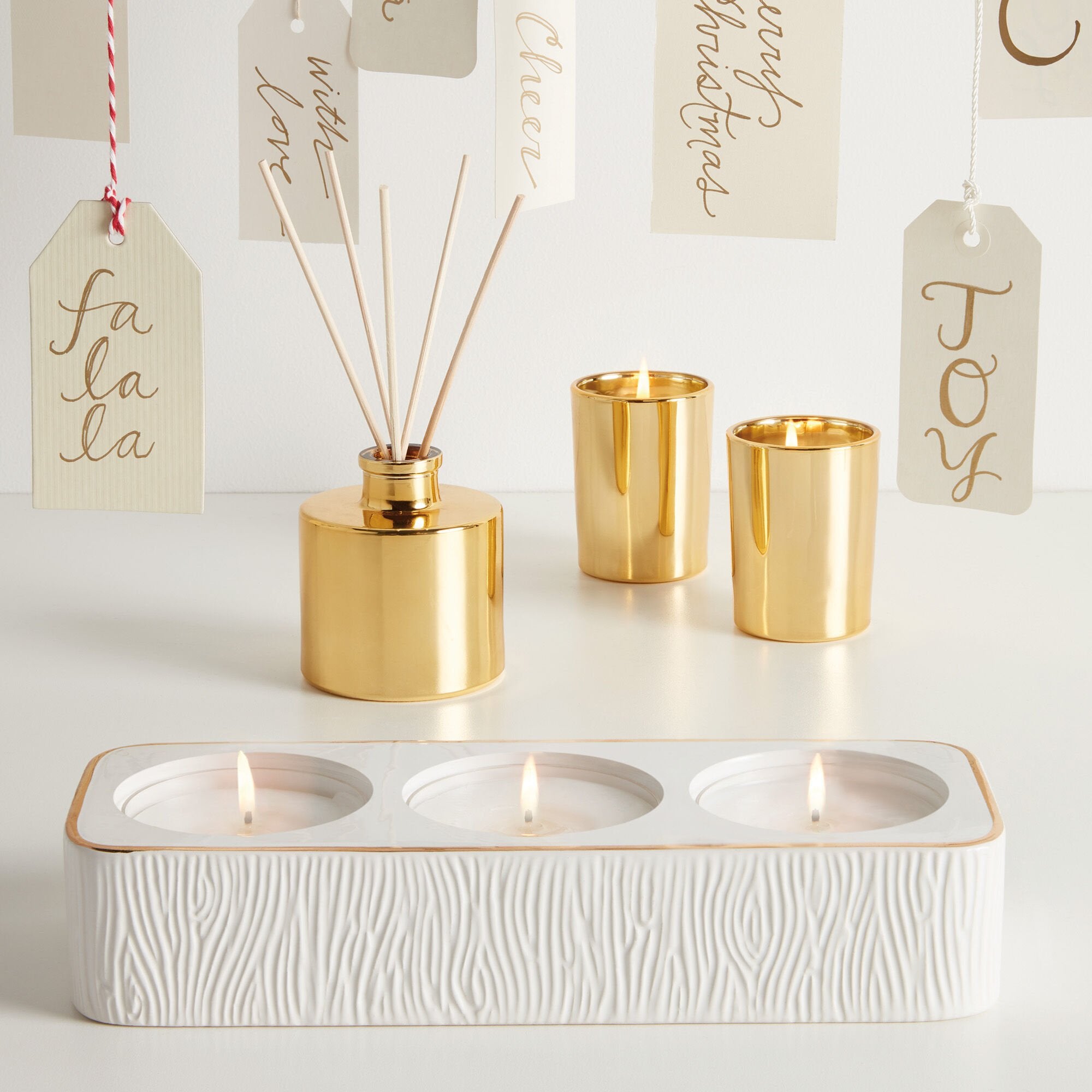 Frasier Fir? Ceramic Tea Light Set - Thymes