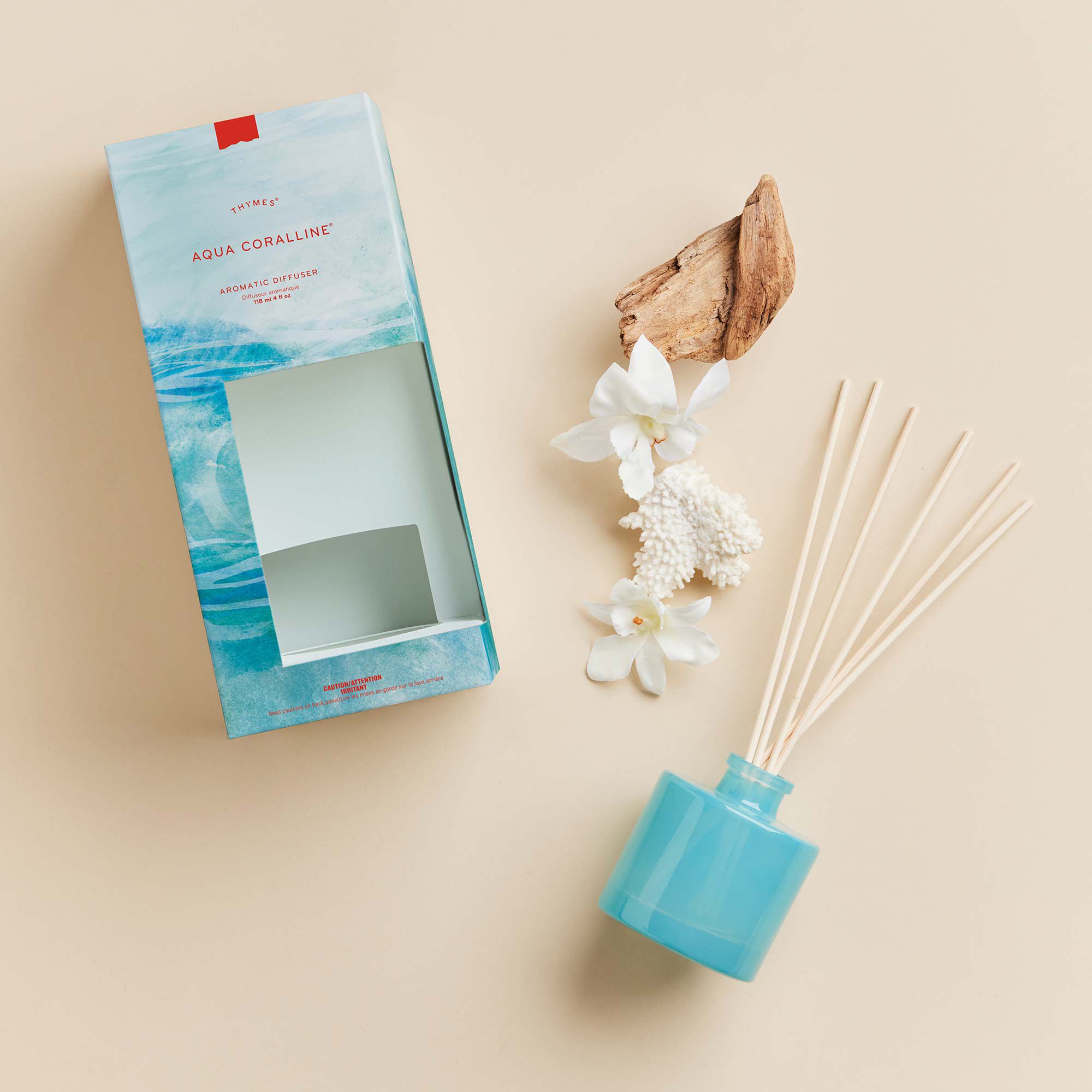 Aqua Coralline Petite Reed Diffuser - Thymes