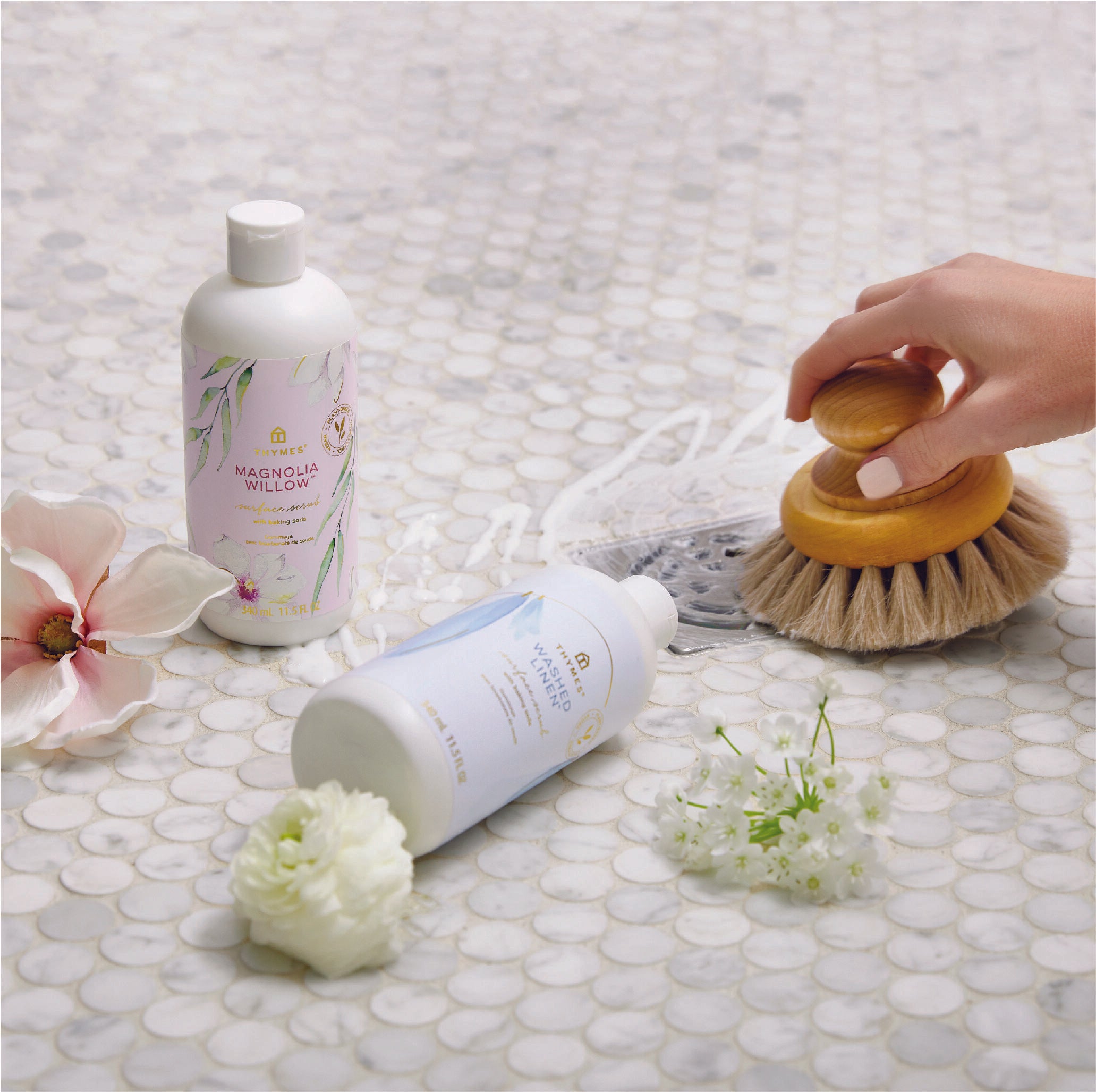 Washed Linen Surface Scrub - Thymes