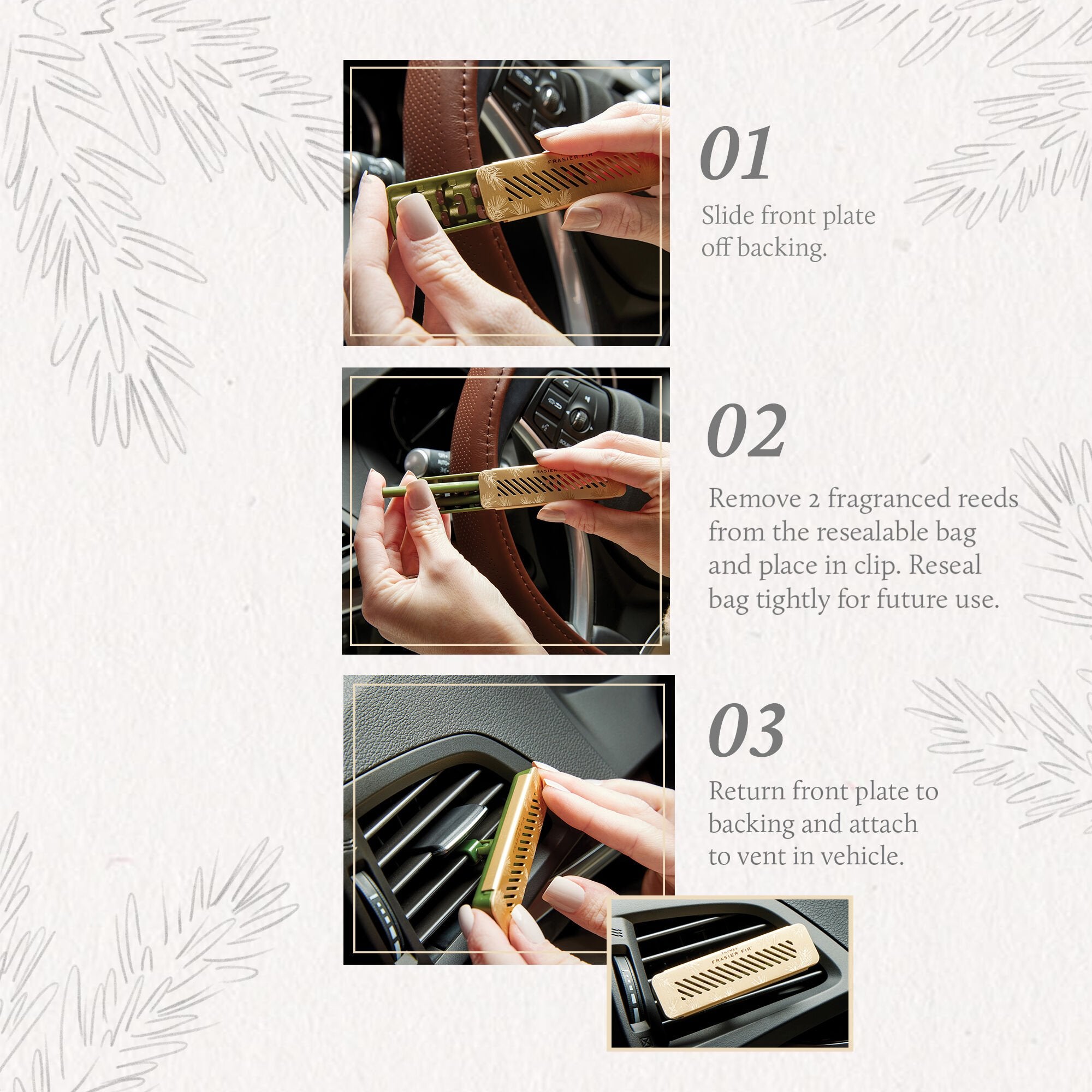 Frasier Fir? Car Diffuser Refill - Thymes
