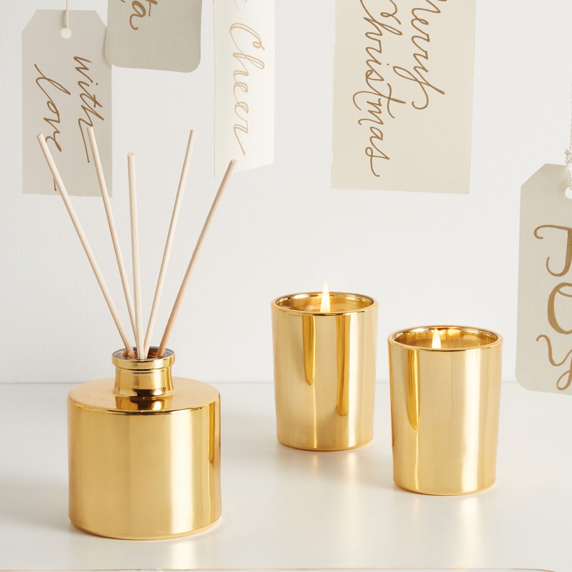 Frasier Fir? Petite Gold Reed Diffuser - Thymes