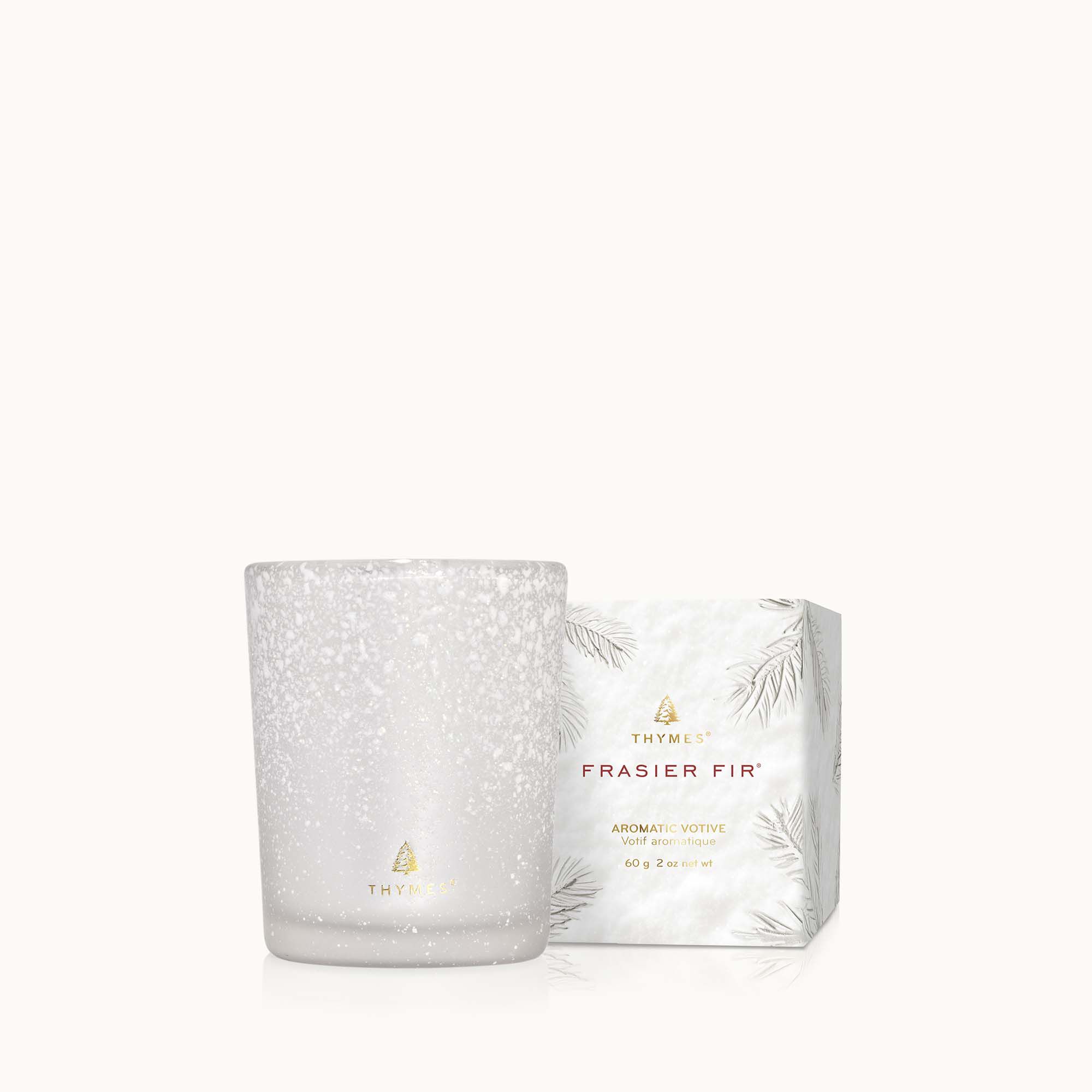 Frasier Fir? Flocked Votive Candle - Thymes
