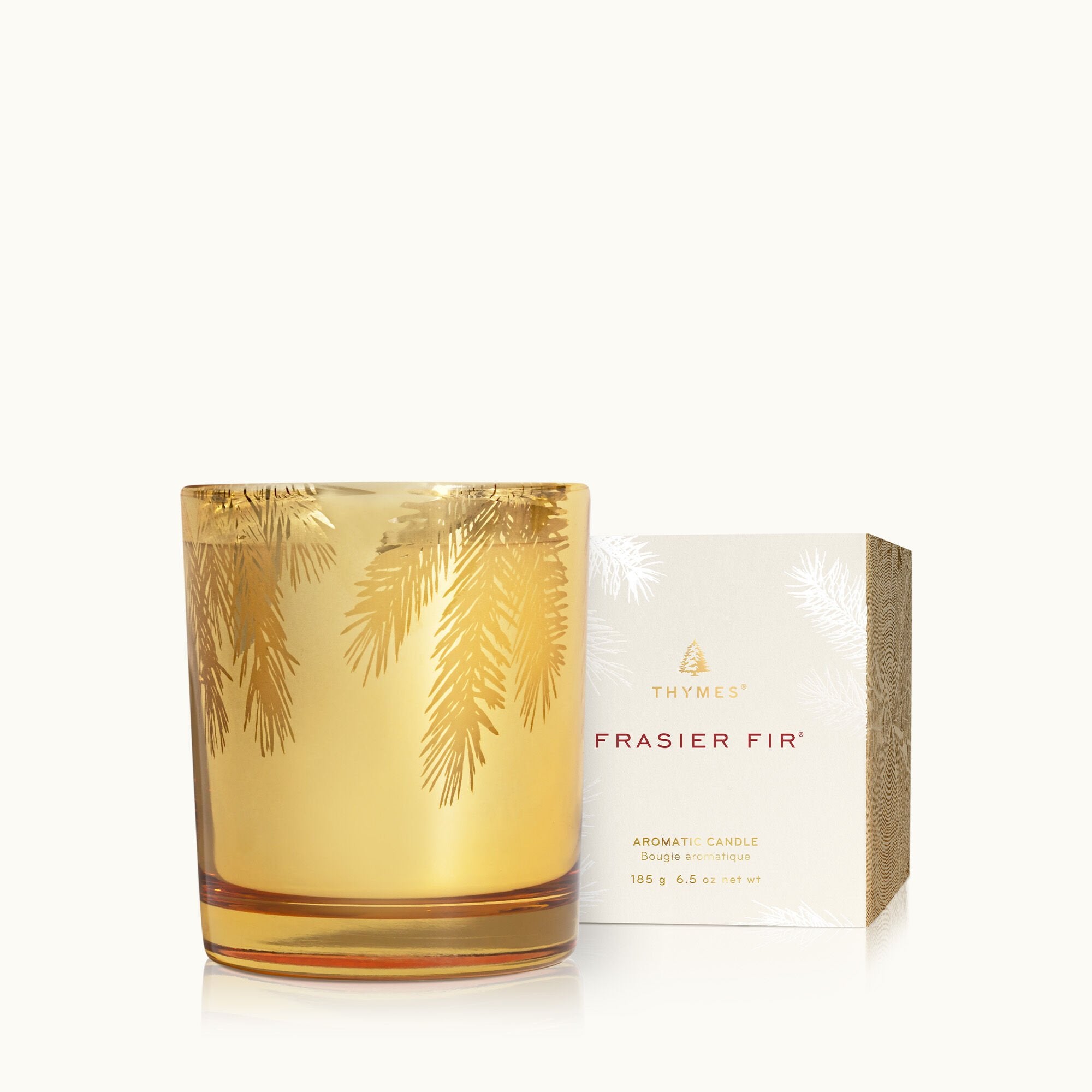 Frasier Fir? Gilded Gold Poured Candle - Thymes