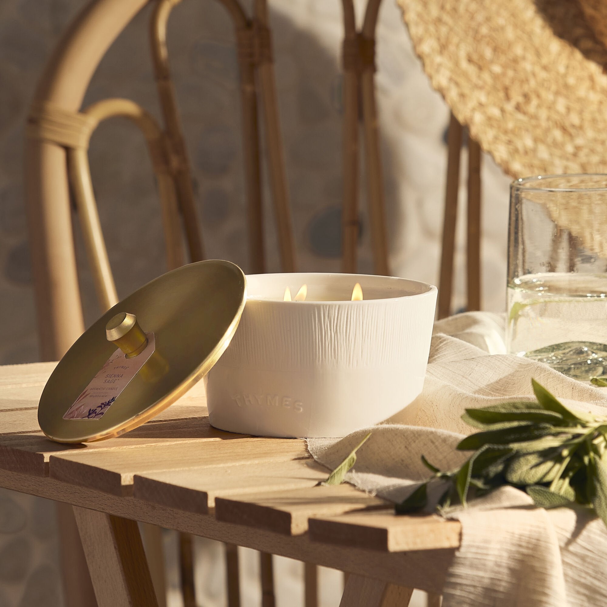 Sienna Sage 3-Wick Statement Candle - Thymes