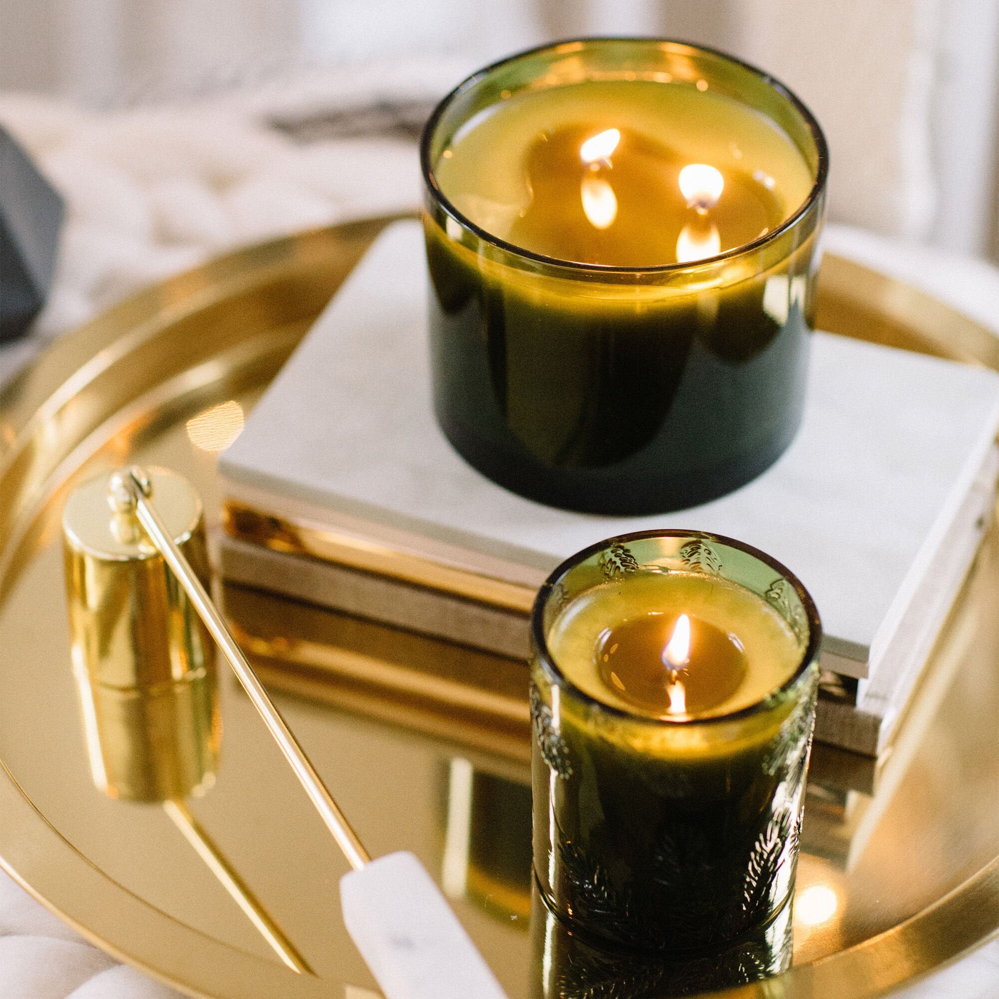 Frasier Fir? Green 3-Wick Candle - Thymes