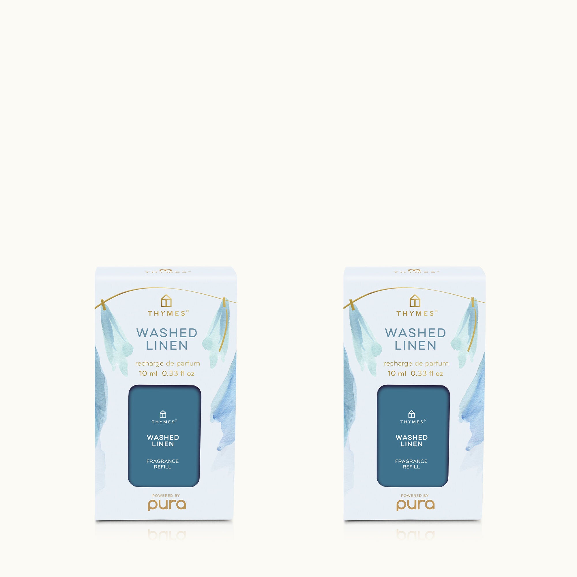 Washed Linen Pura? Diffuser Refill 2-Pack Bundle - Thymes