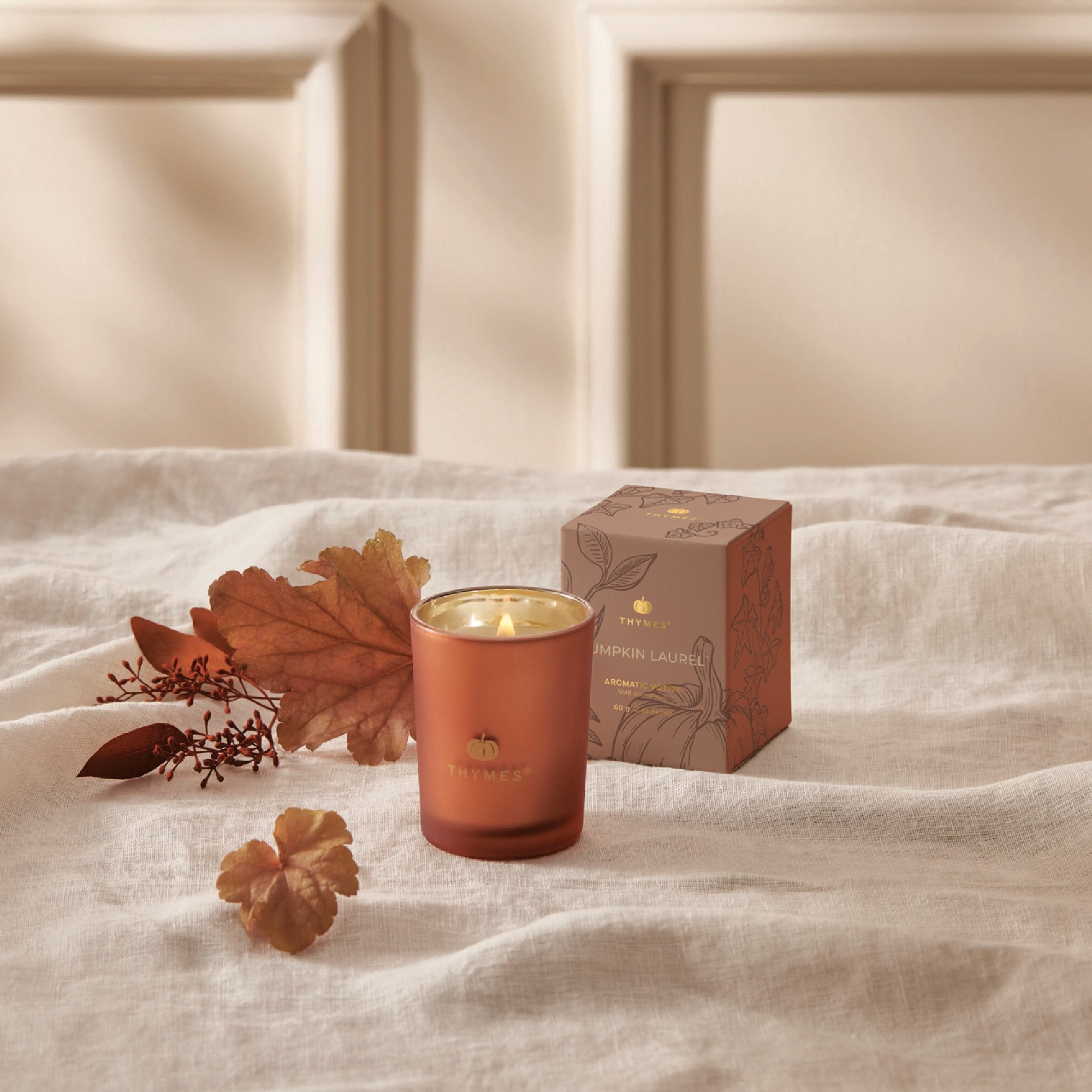 Pumpkin Laurel Votive Candle - Thymes