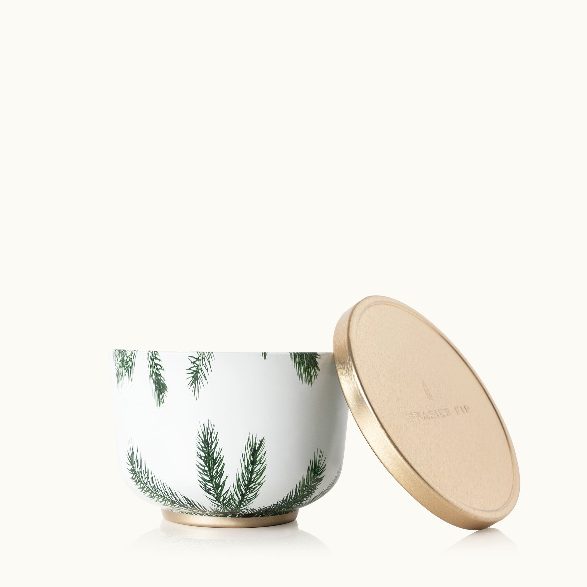 Frasier Fir? Candle Tin with Gold Lid - Thymes