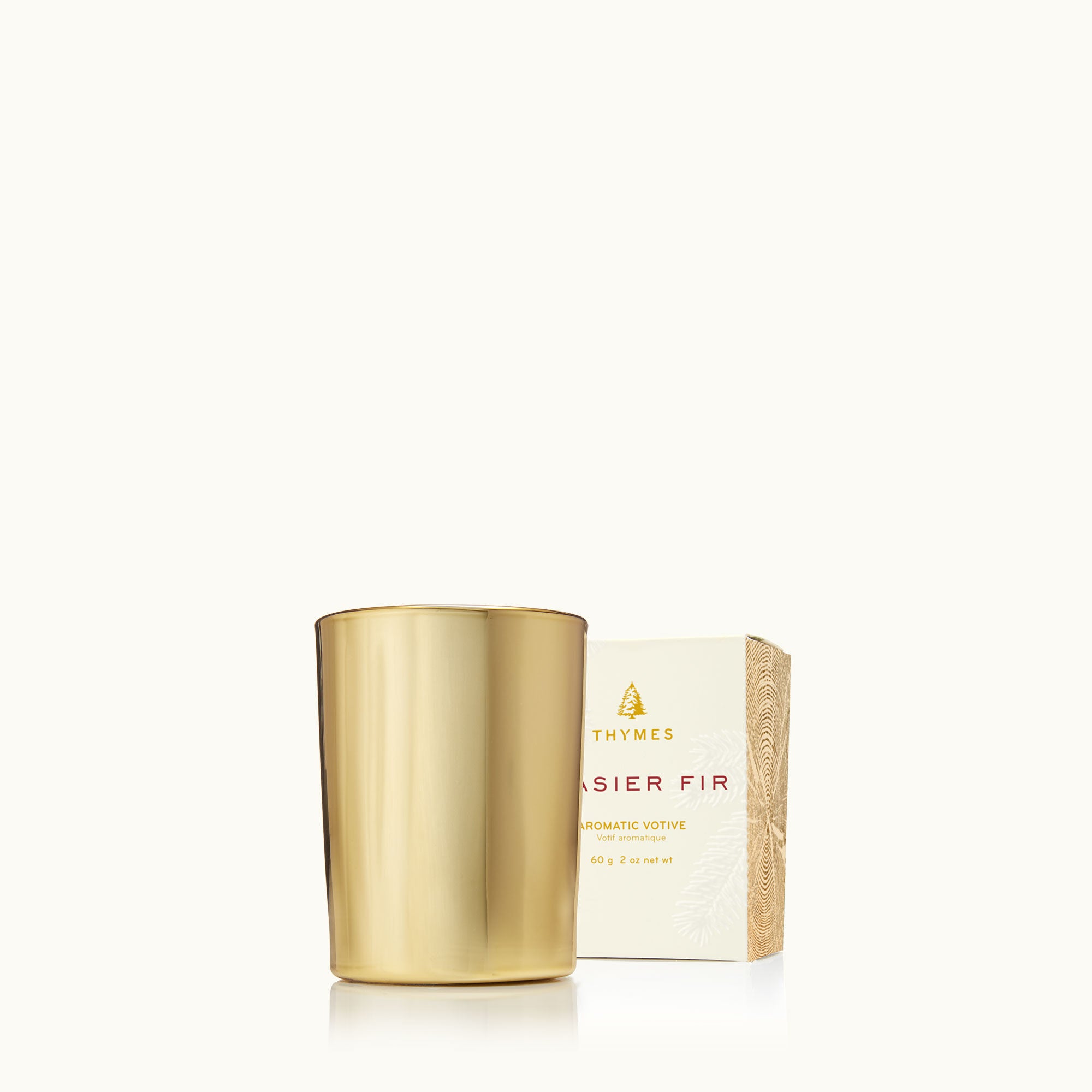 Frasier Fir® Gilded Gold Votive Candle - Thymes