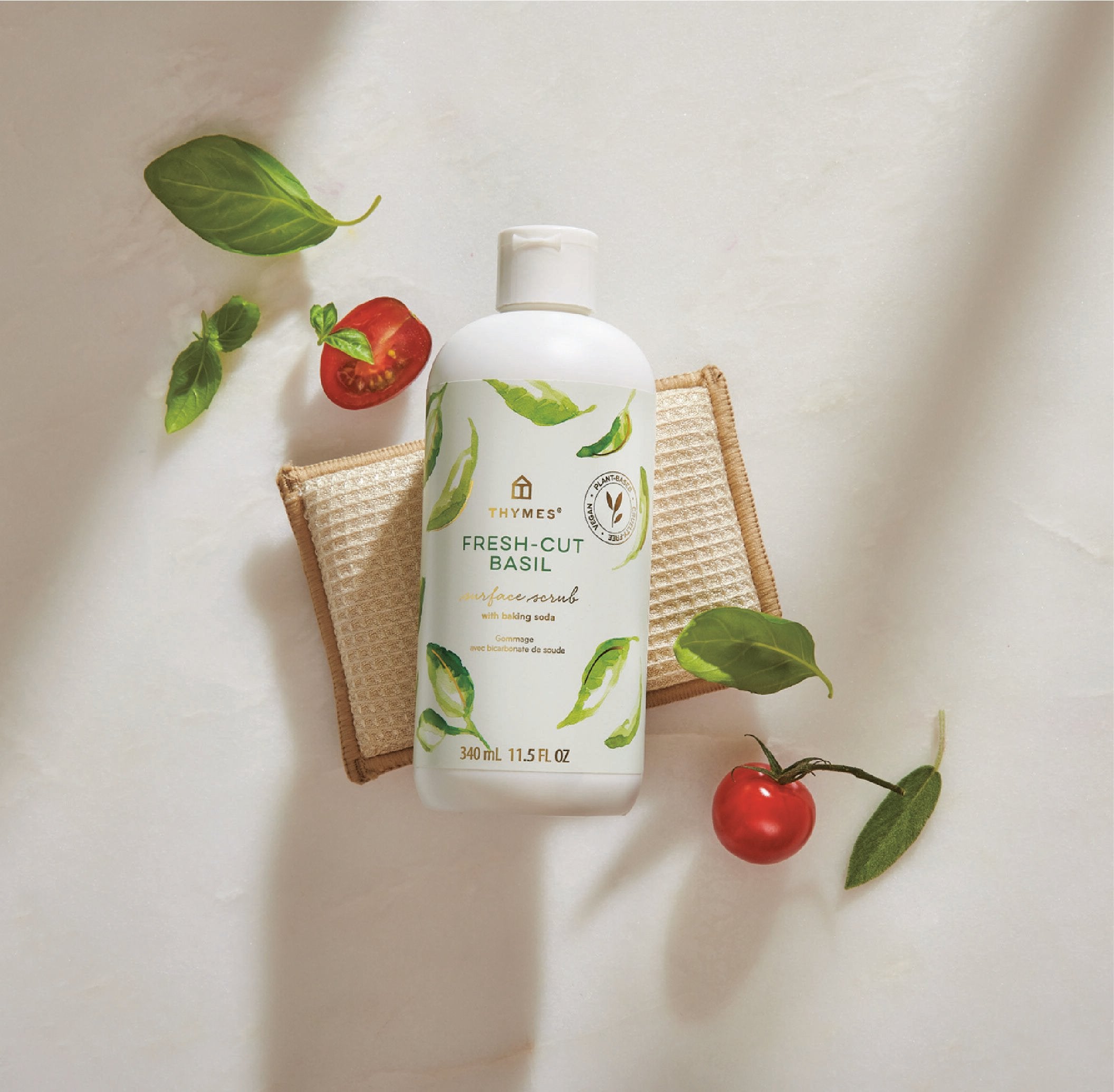 Fresh-Cut Basil Surface Scrub - Thymes