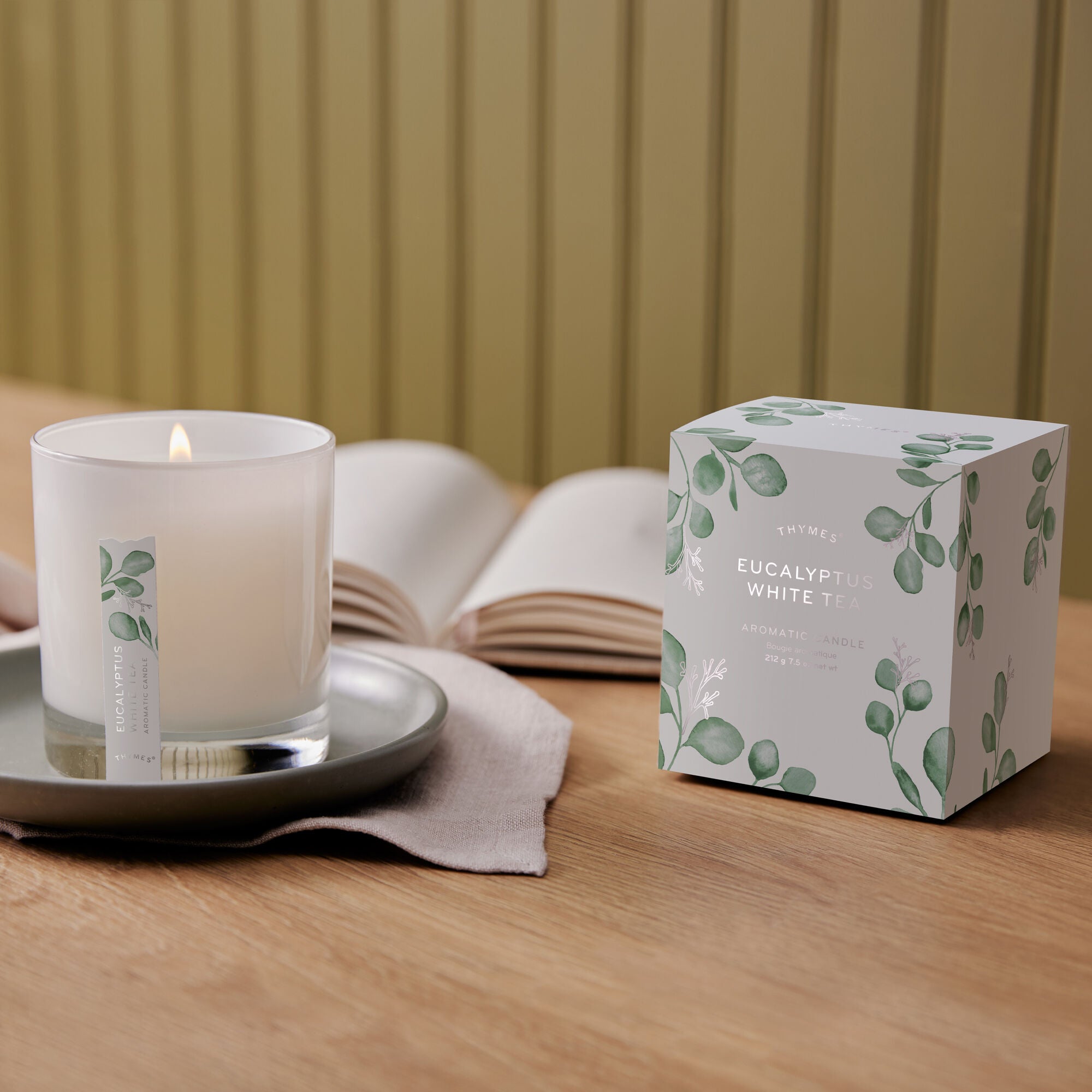 Eucalyptus White Tea Poured Candle - Thymes