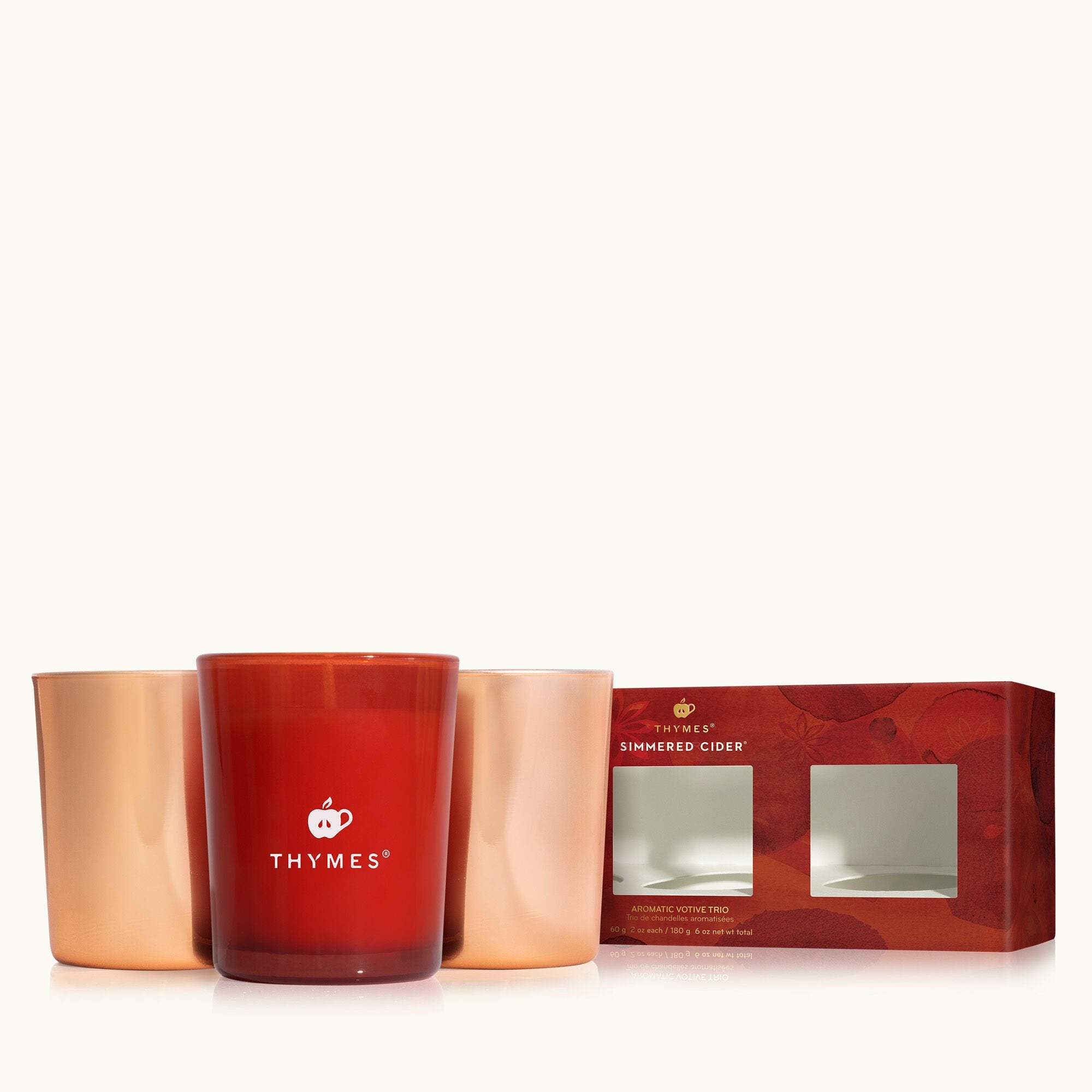 Simmered Cider Aromatic Votive Trio - Thymes