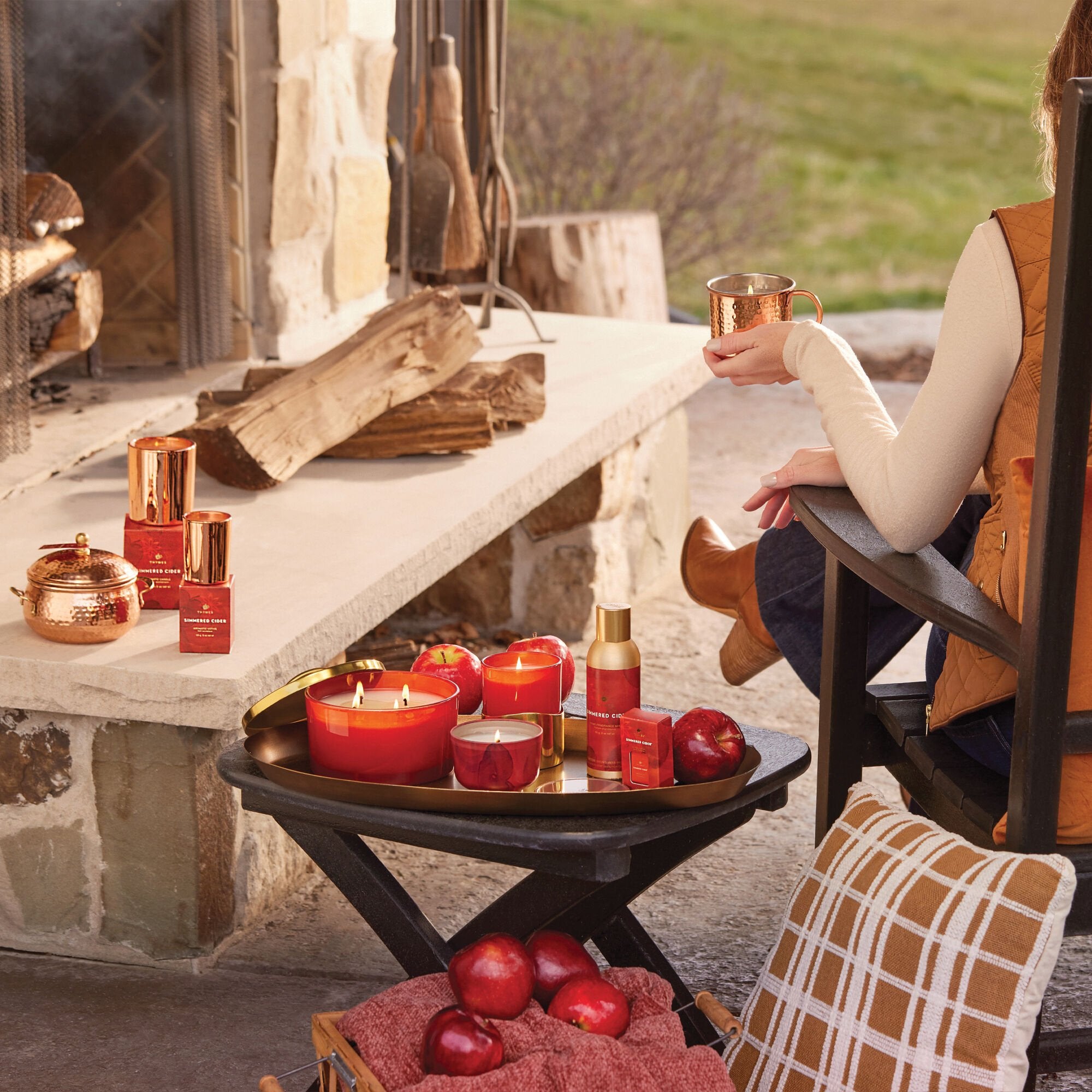 Simmered Cider Votive Candle - Thymes