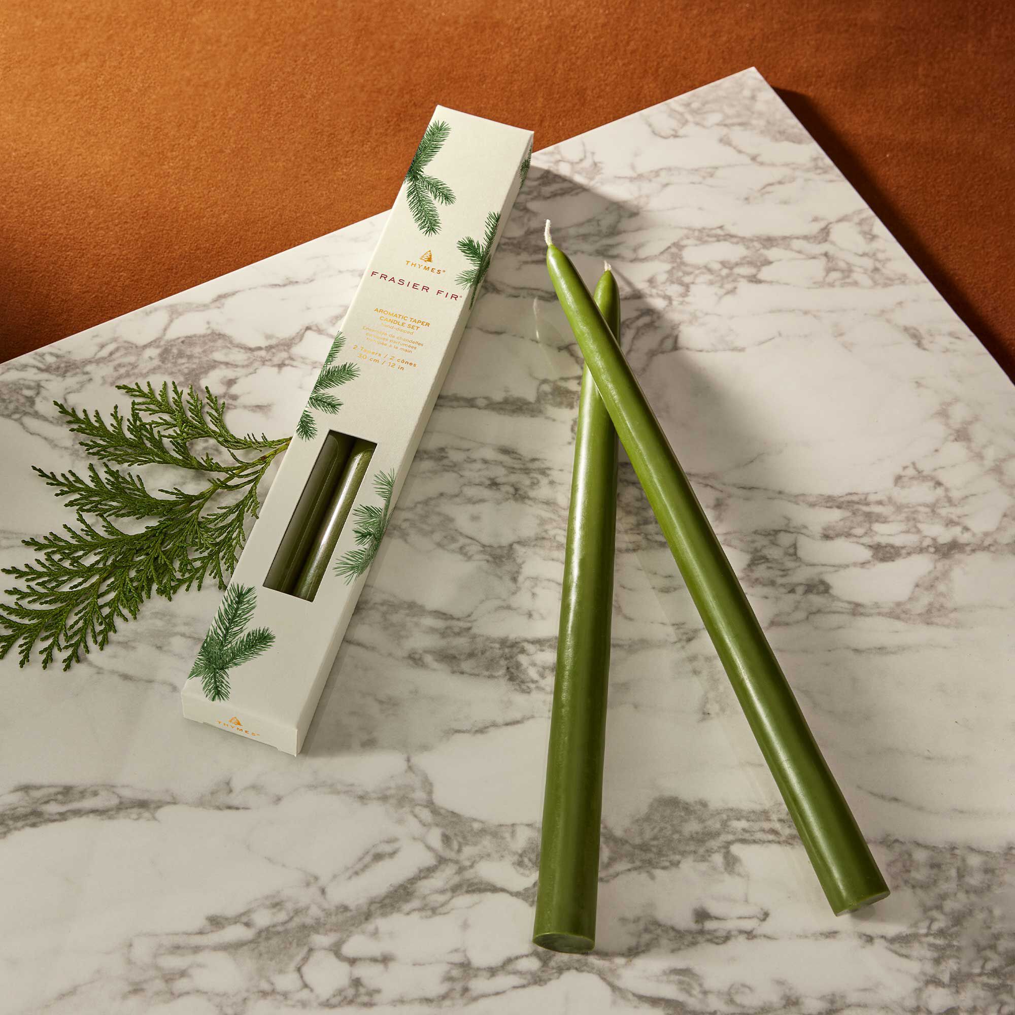 Frasier Fir? 12 Taper Candle Set - Thymes